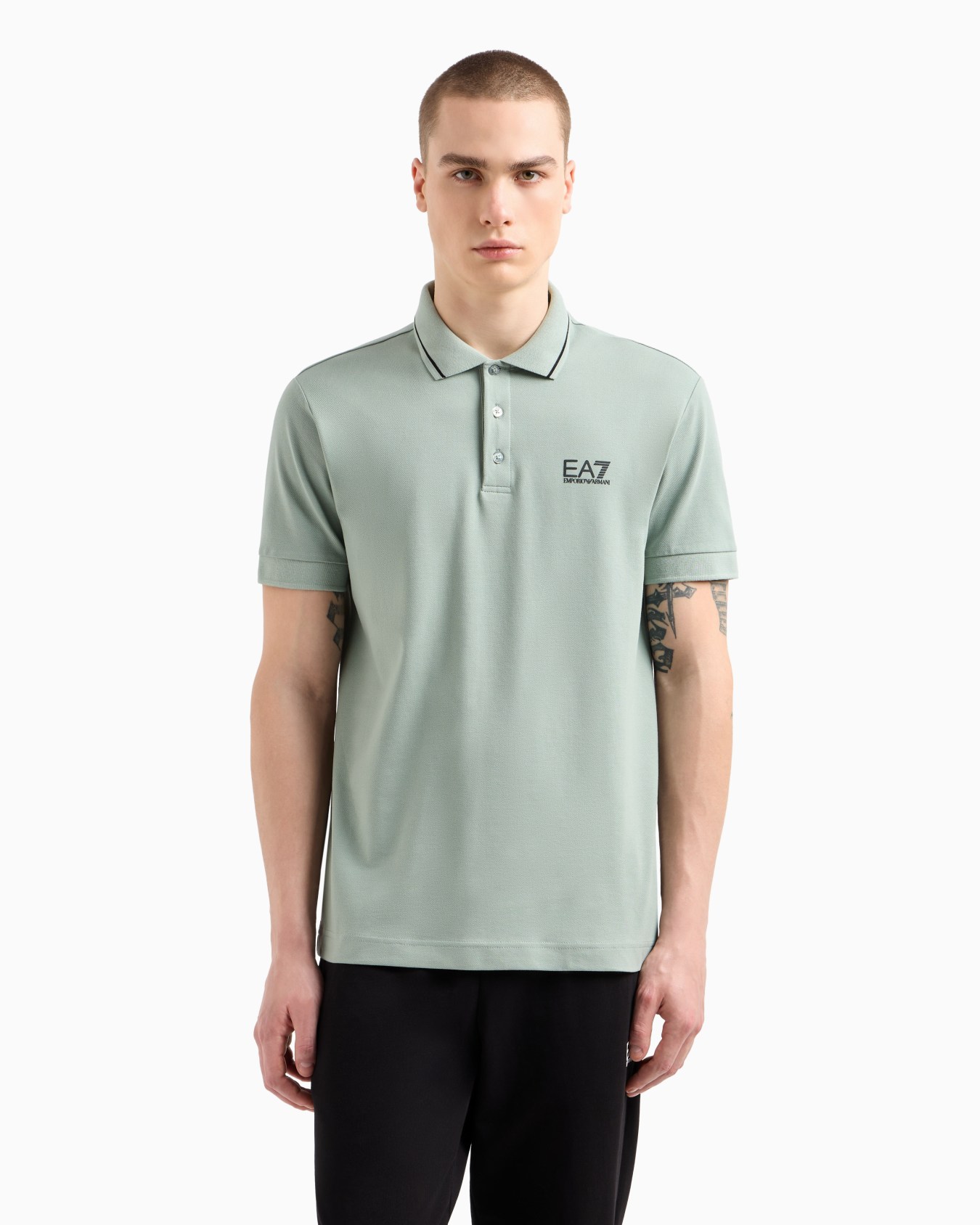 Core Identity stretch-cotton piqué polo shirt Slide 3