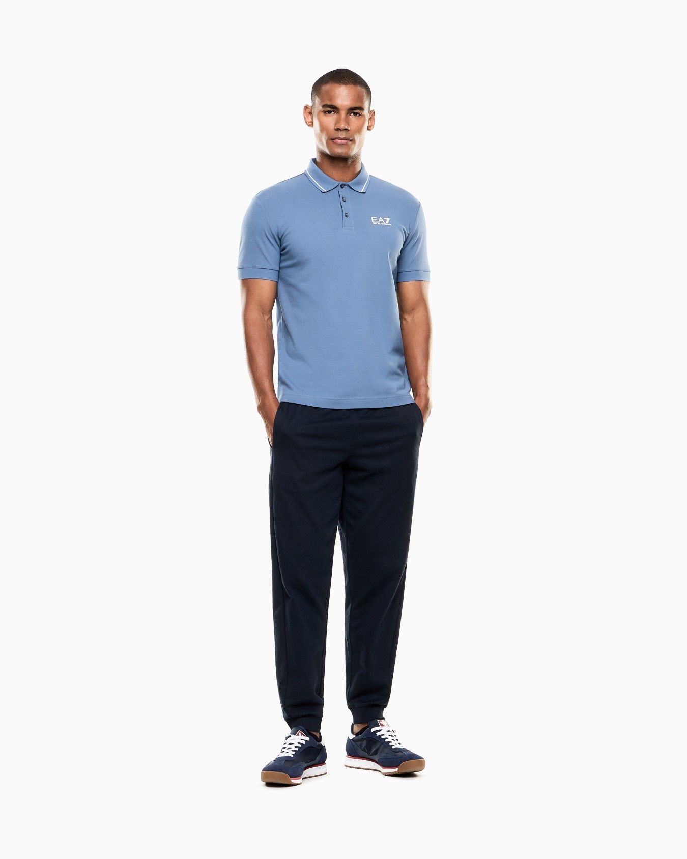 Core Identity stretch-cotton piqué polo shirt Slide 1