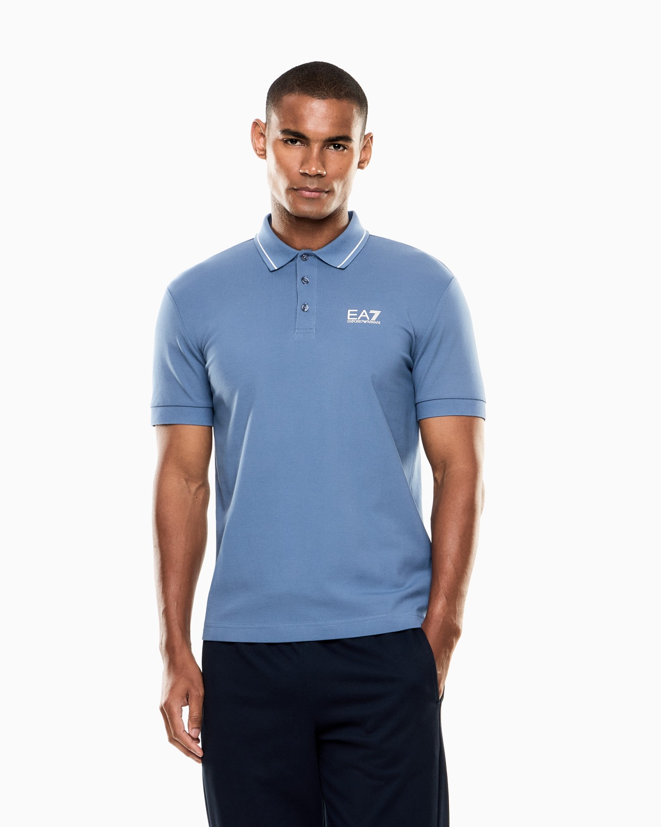 Core Identity stretch-cotton piqué polo shirt Slide 3