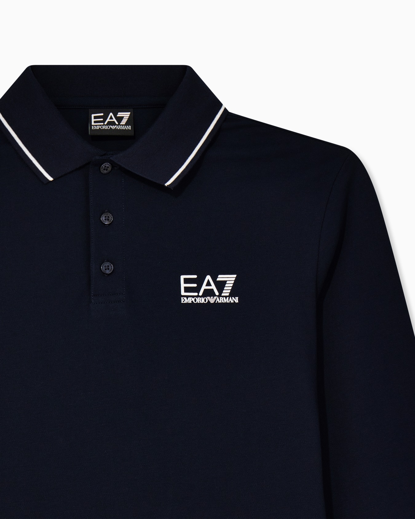 Core Identity Poloshirt mit langen Ärmeln aus Baumwollstretch Folie 4