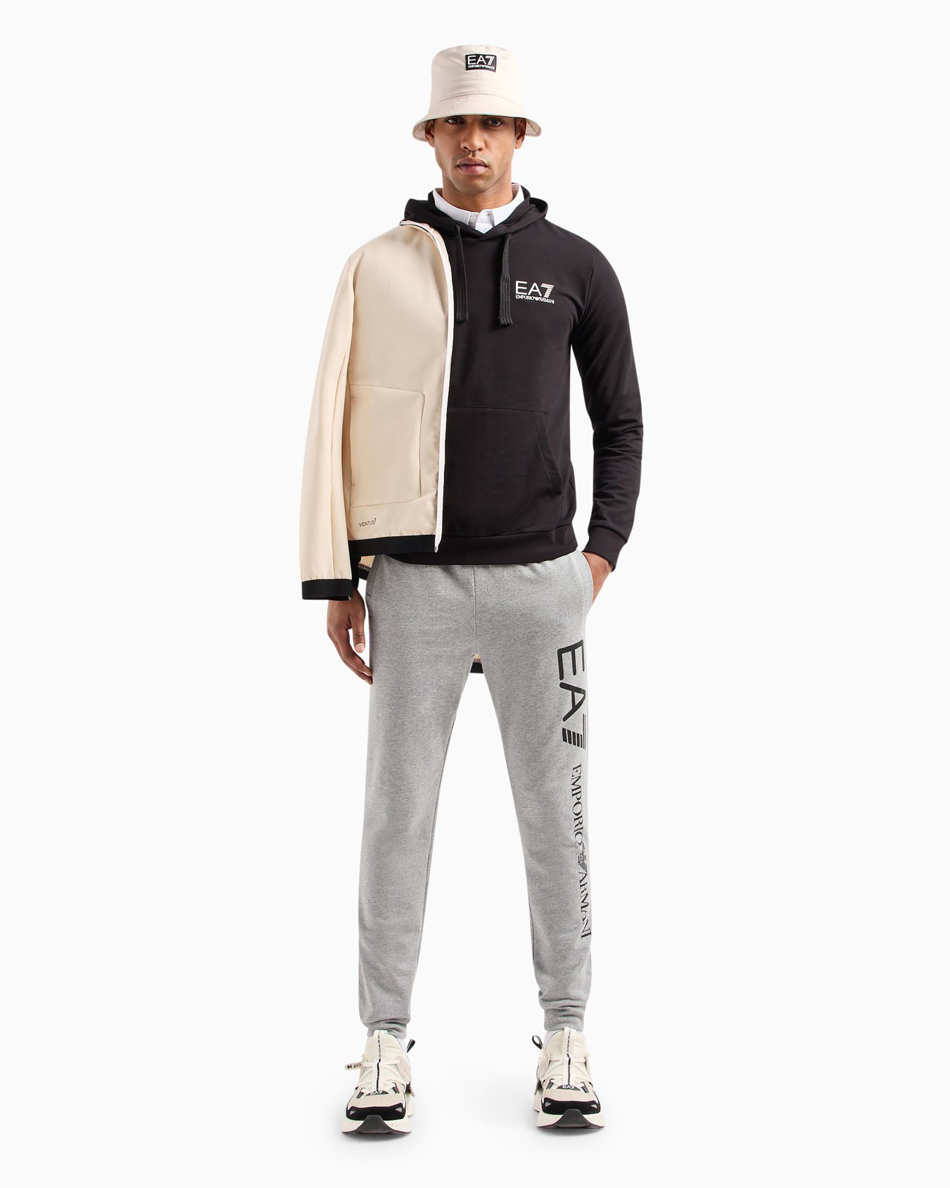 Logo Series hooded cotton sweatshirt Slide 3