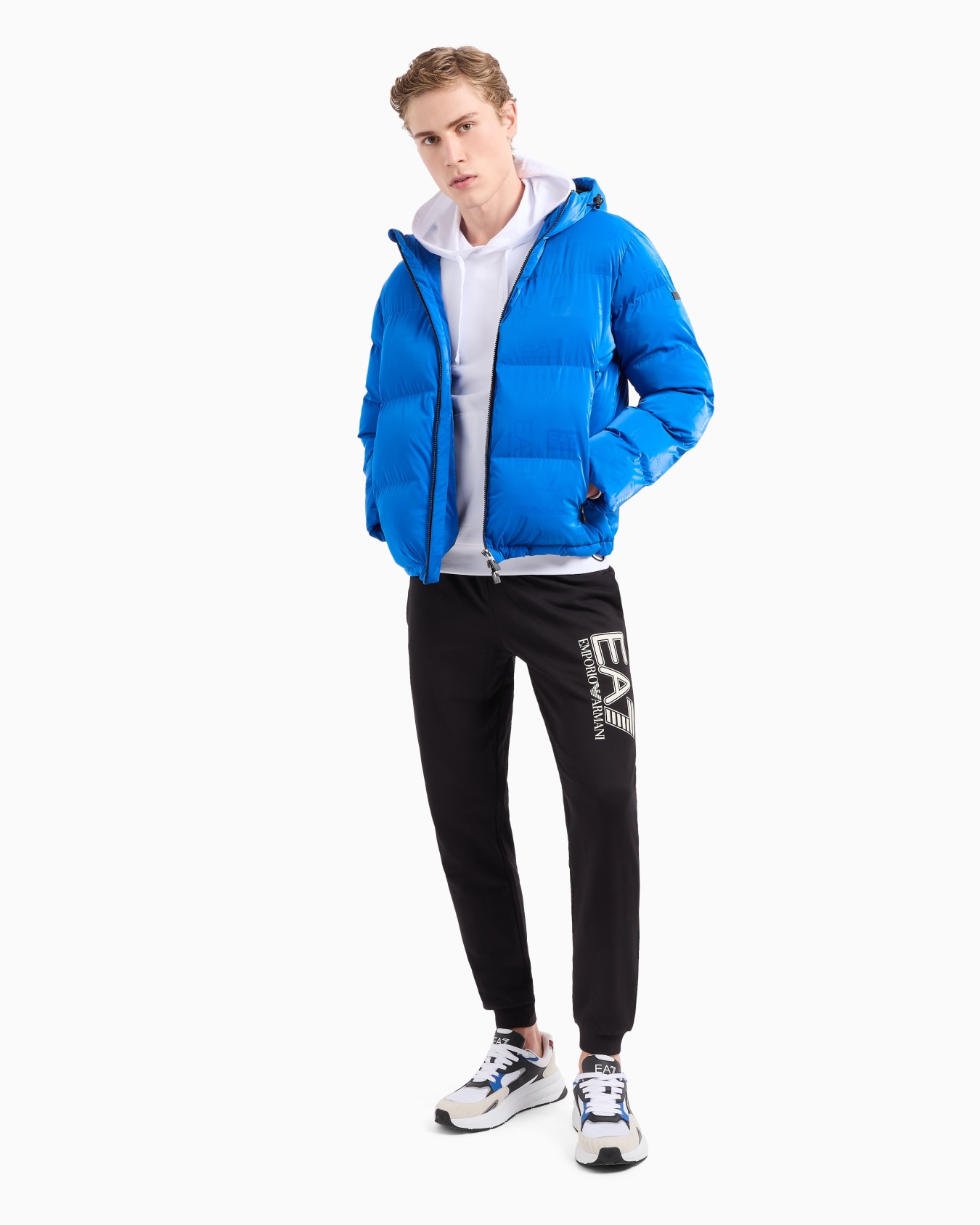 Logo Series hooded cotton sweatshirt Slide 3