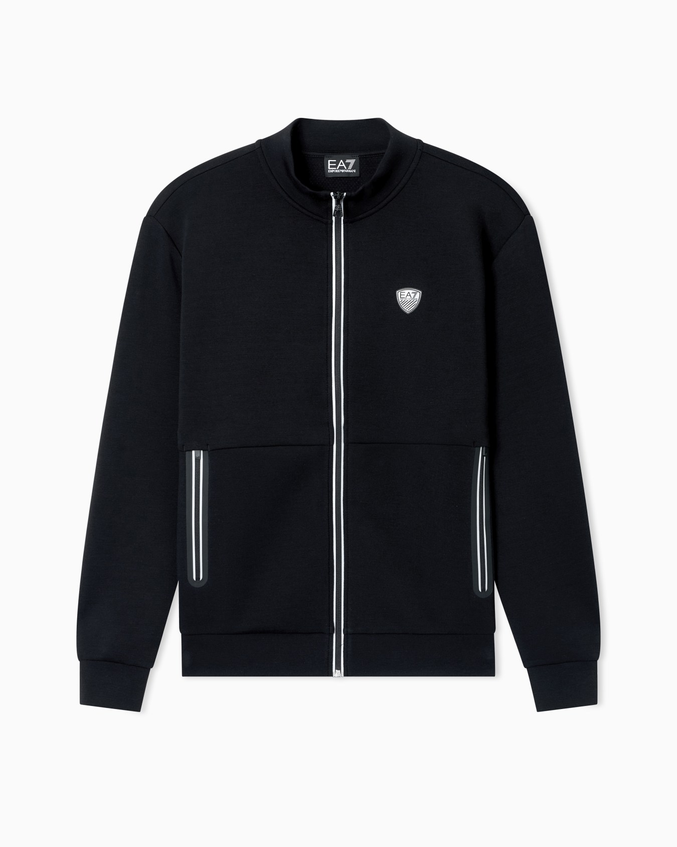 Sudadera tipo cárdigan en mezcla de viscosa elástica Diapositiva 0