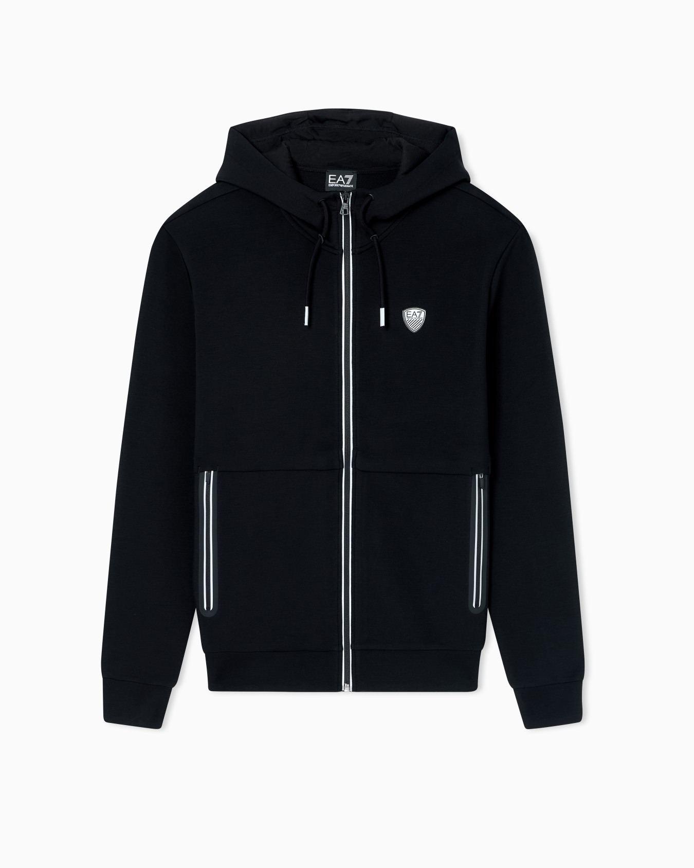 Sudadera con capucha de mezcla de viscosa elástica Premium Shield Diapositiva 0