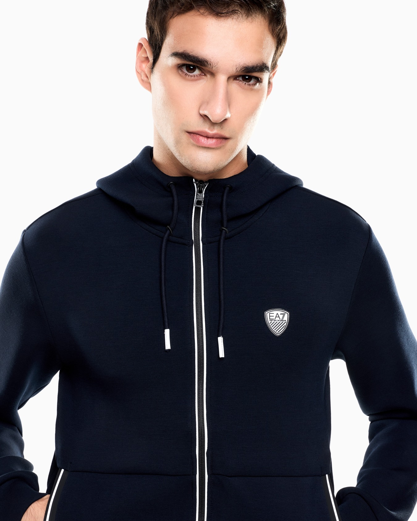 Premium Shield stretch viscose-blend hooded sweatshirt Slide 6