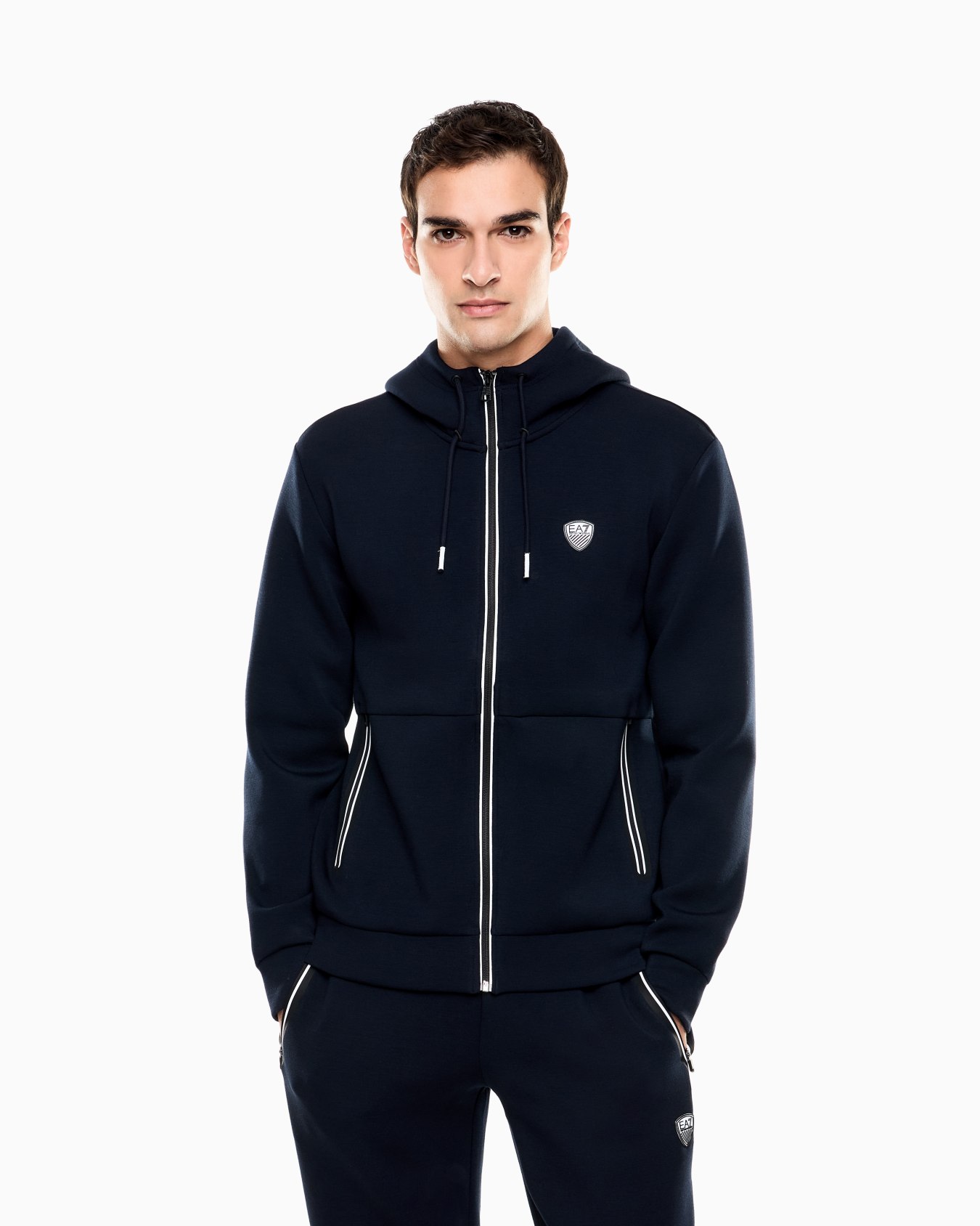 Premium Shield stretch viscose-blend hooded sweatshirt Slide 3