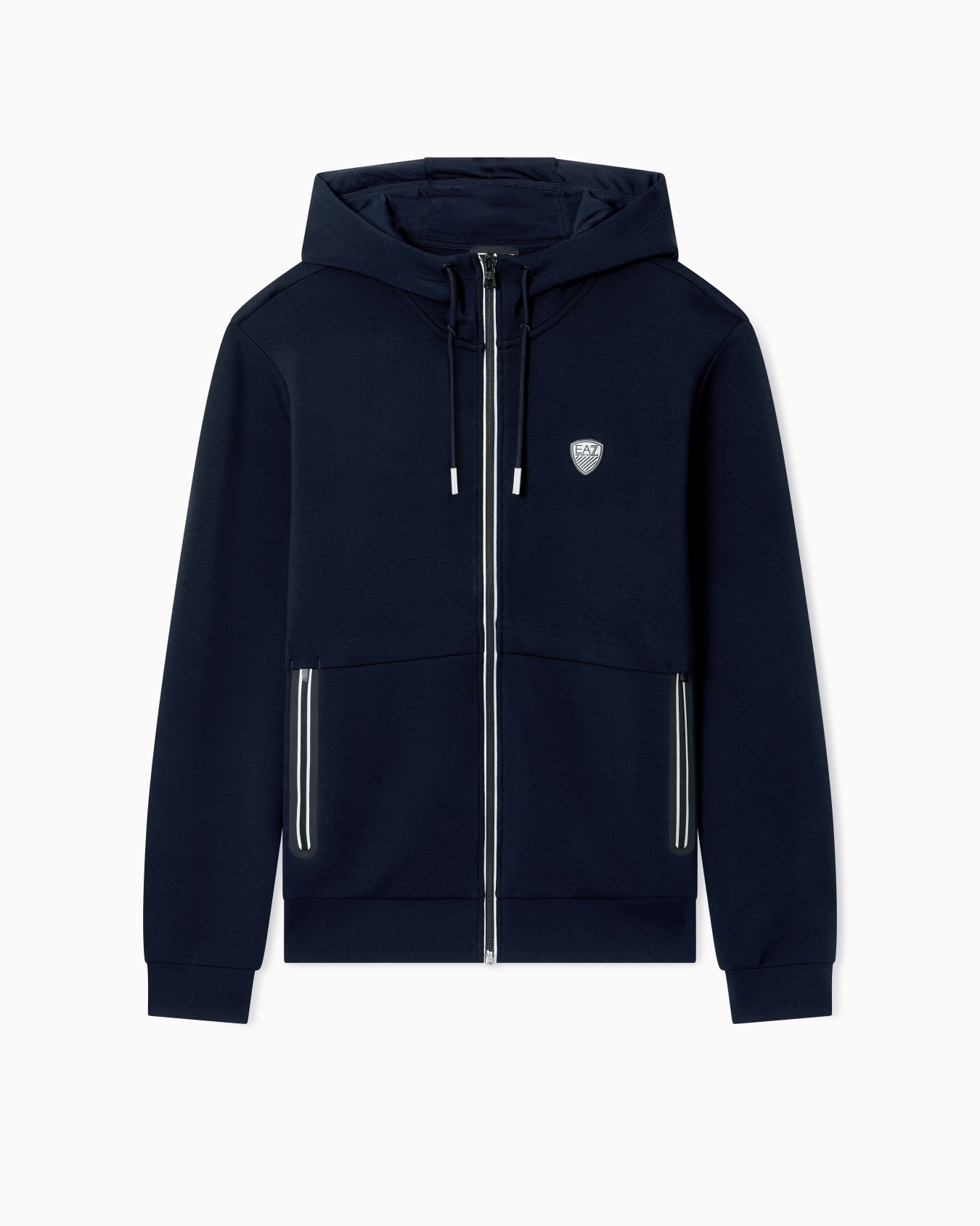 Premium Shield stretch viscose-blend hooded sweatshirt Slide 0