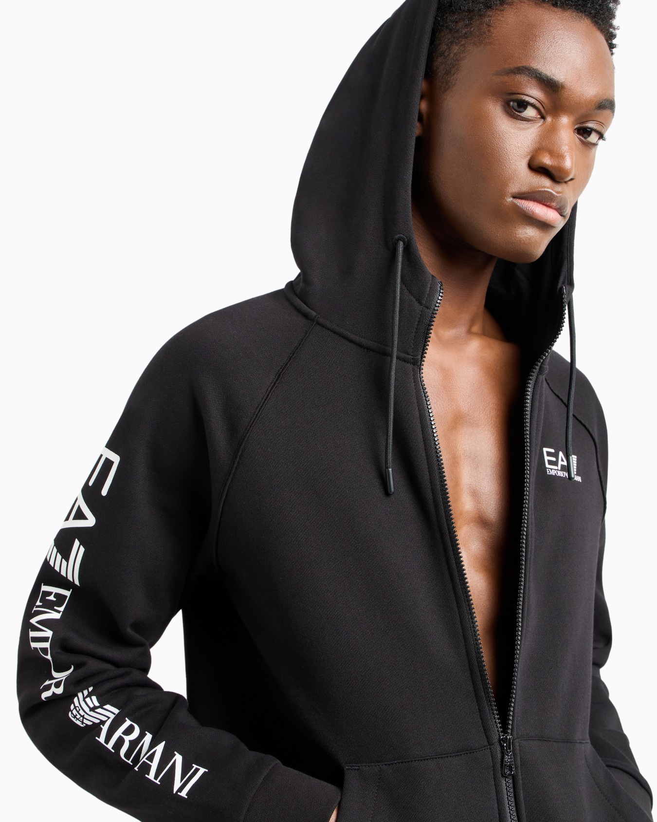 Cotton-blend hooded Logo Series sweatshirt Slide 4