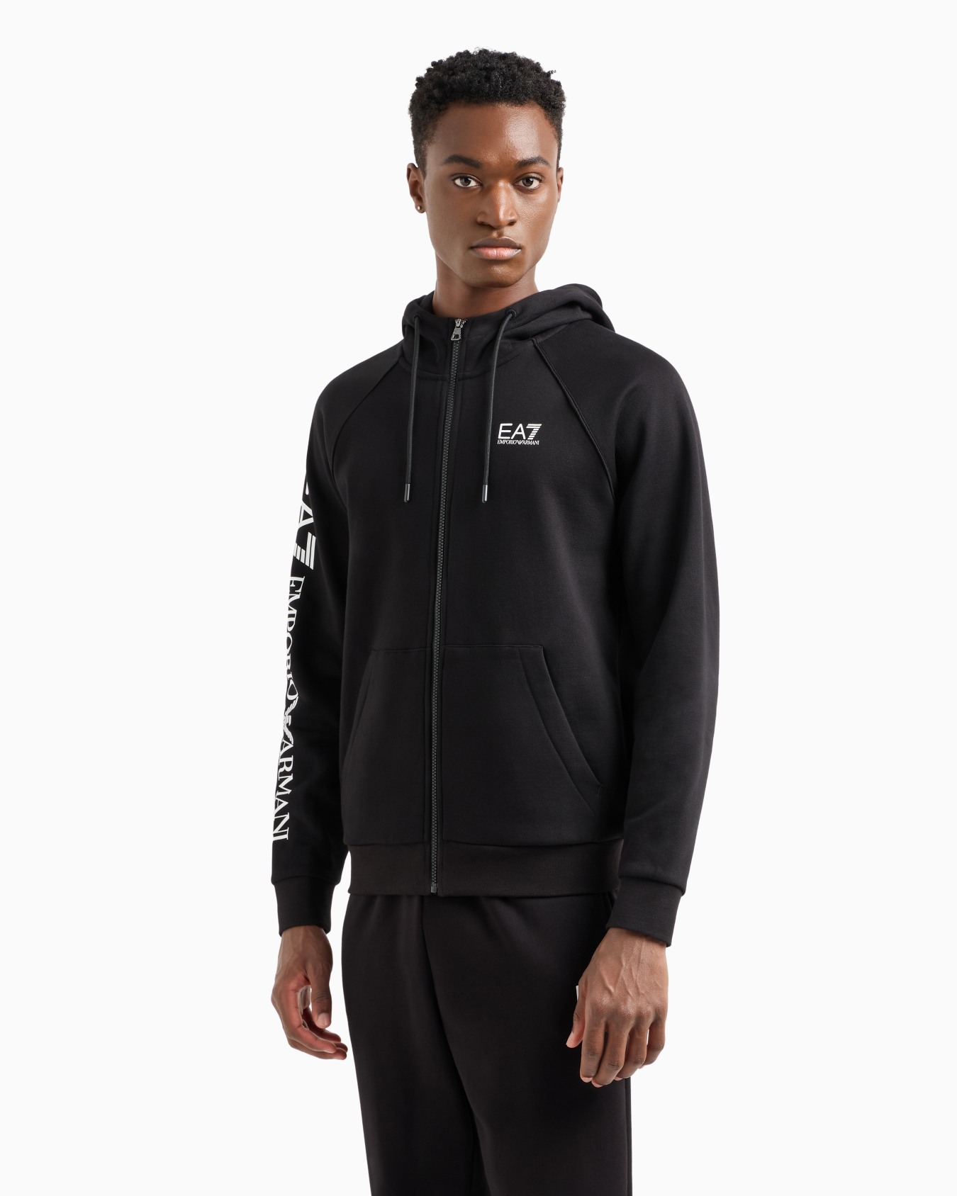 Cotton-blend hooded Logo Series sweatshirt Slide 1