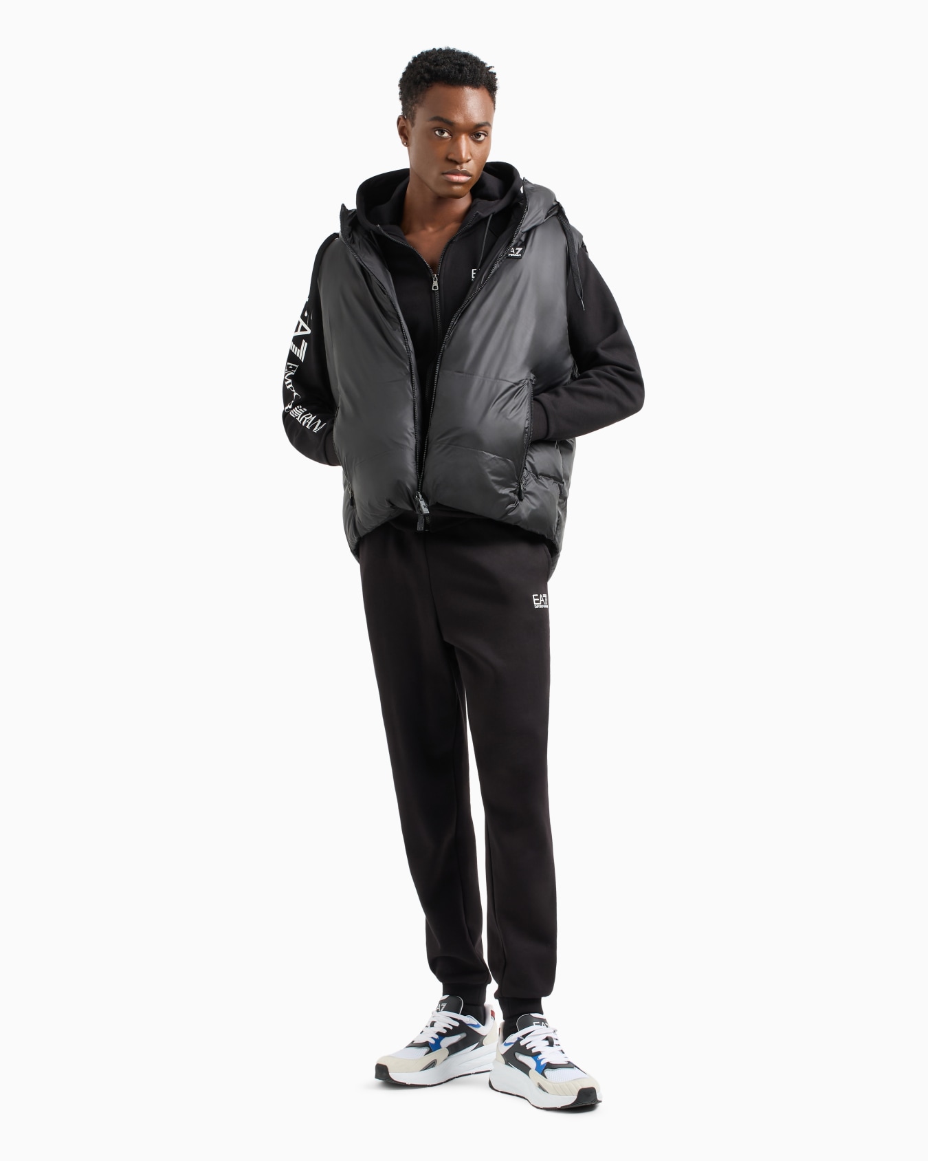 Cotton-blend hooded Logo Series sweatshirt Slide 3
