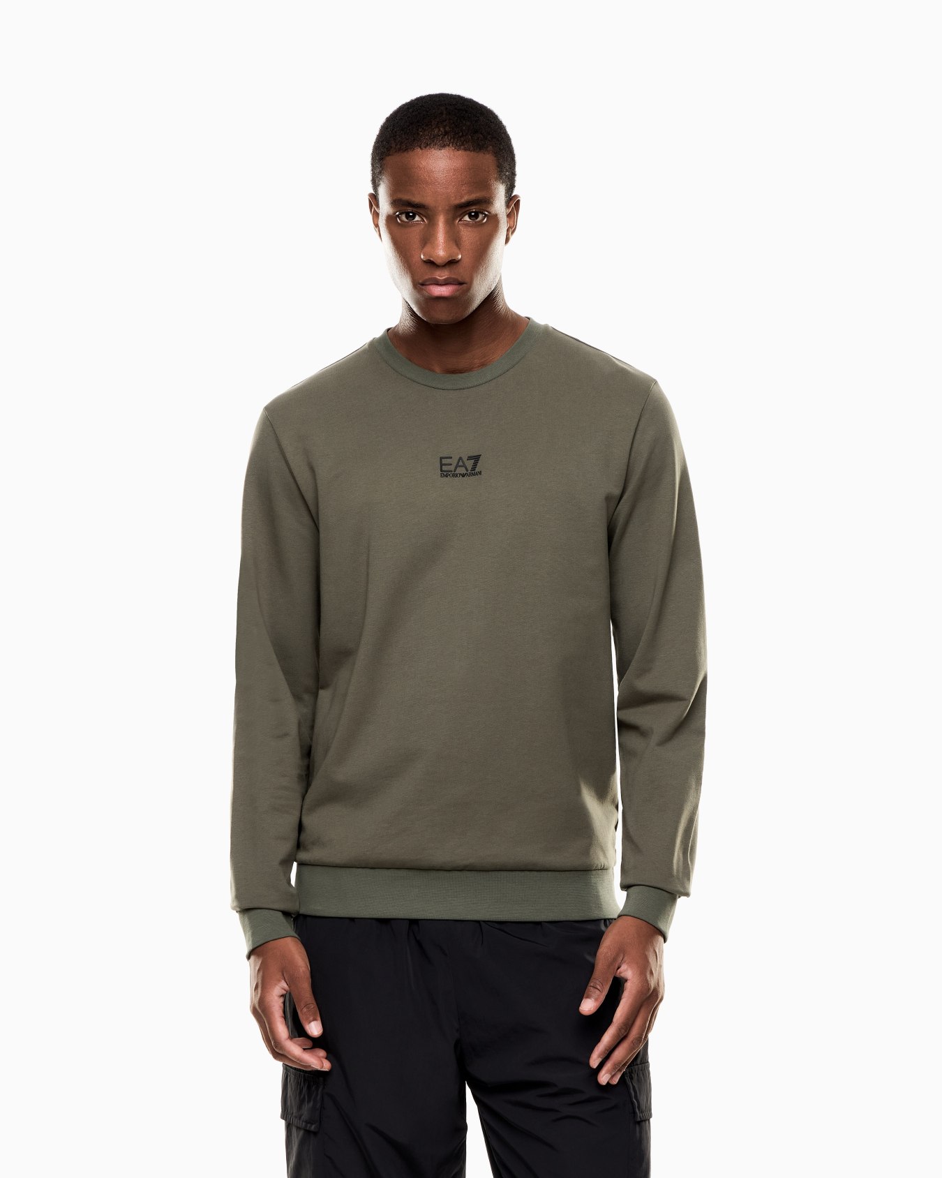 Core Identity cotton crew-neck sweatshirt Slide 3