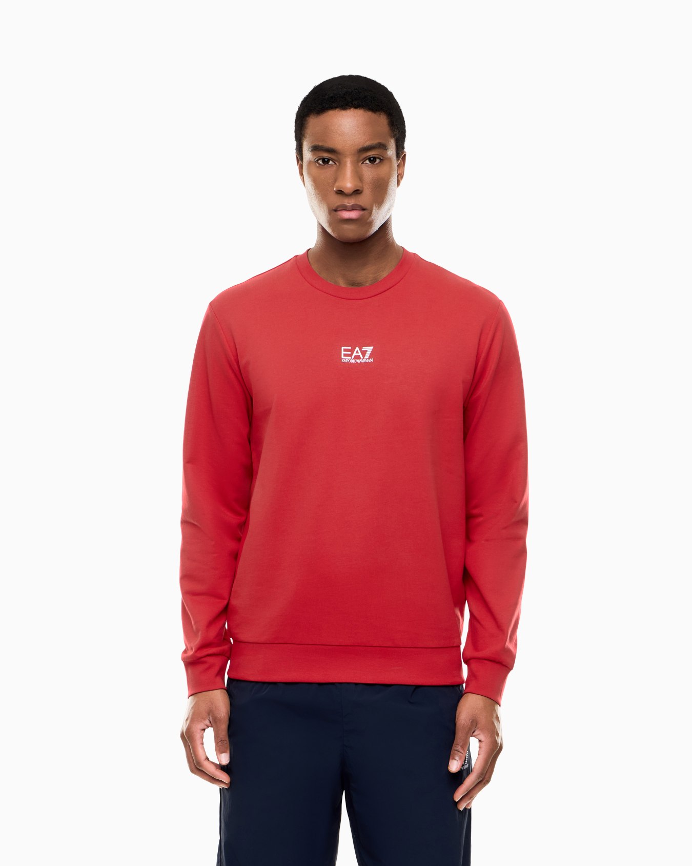 Core Identity cotton crew-neck sweatshirt Slide 2