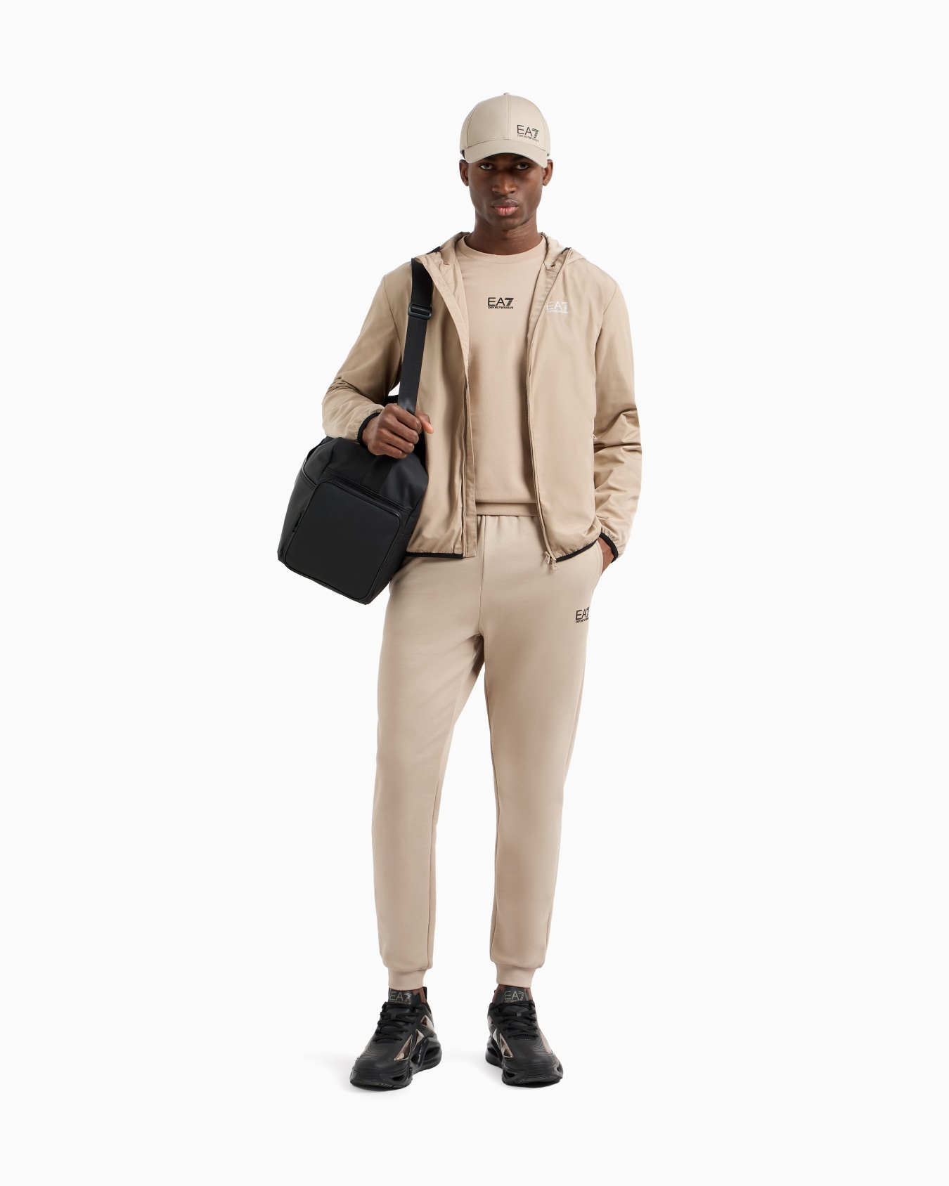 Core Identity cotton crew-neck sweatshirt Slide 1