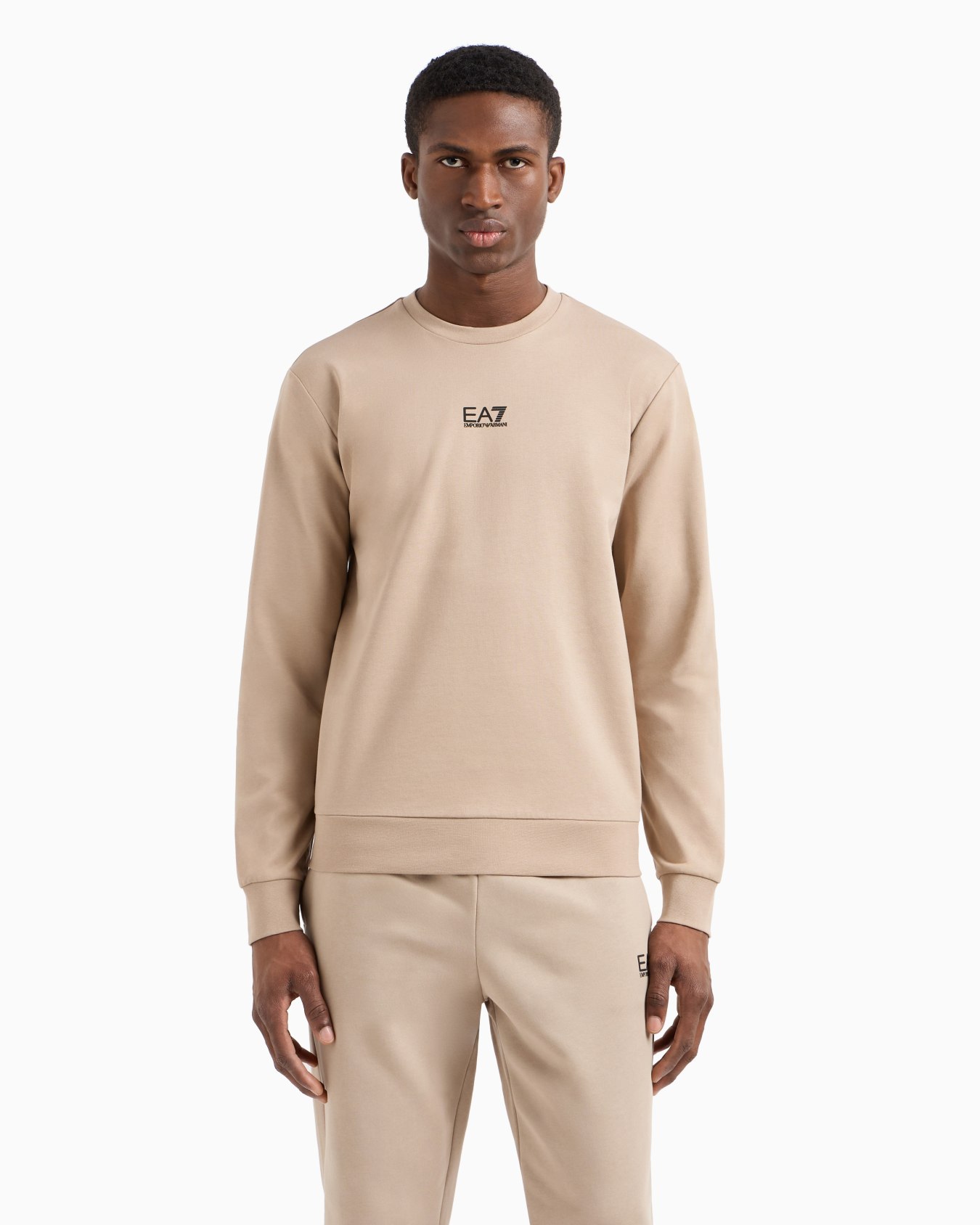 Core Identity cotton crew-neck sweatshirt Slide 3