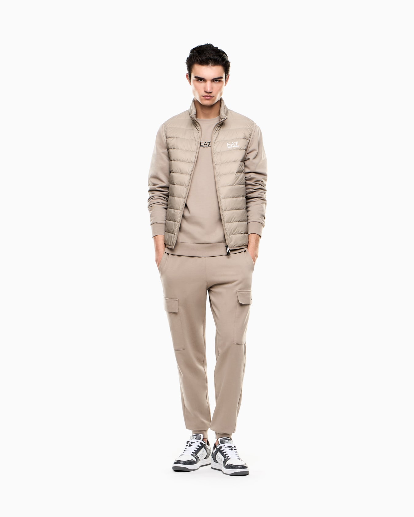 Core Identity cotton crew-neck sweatshirt Slide 1