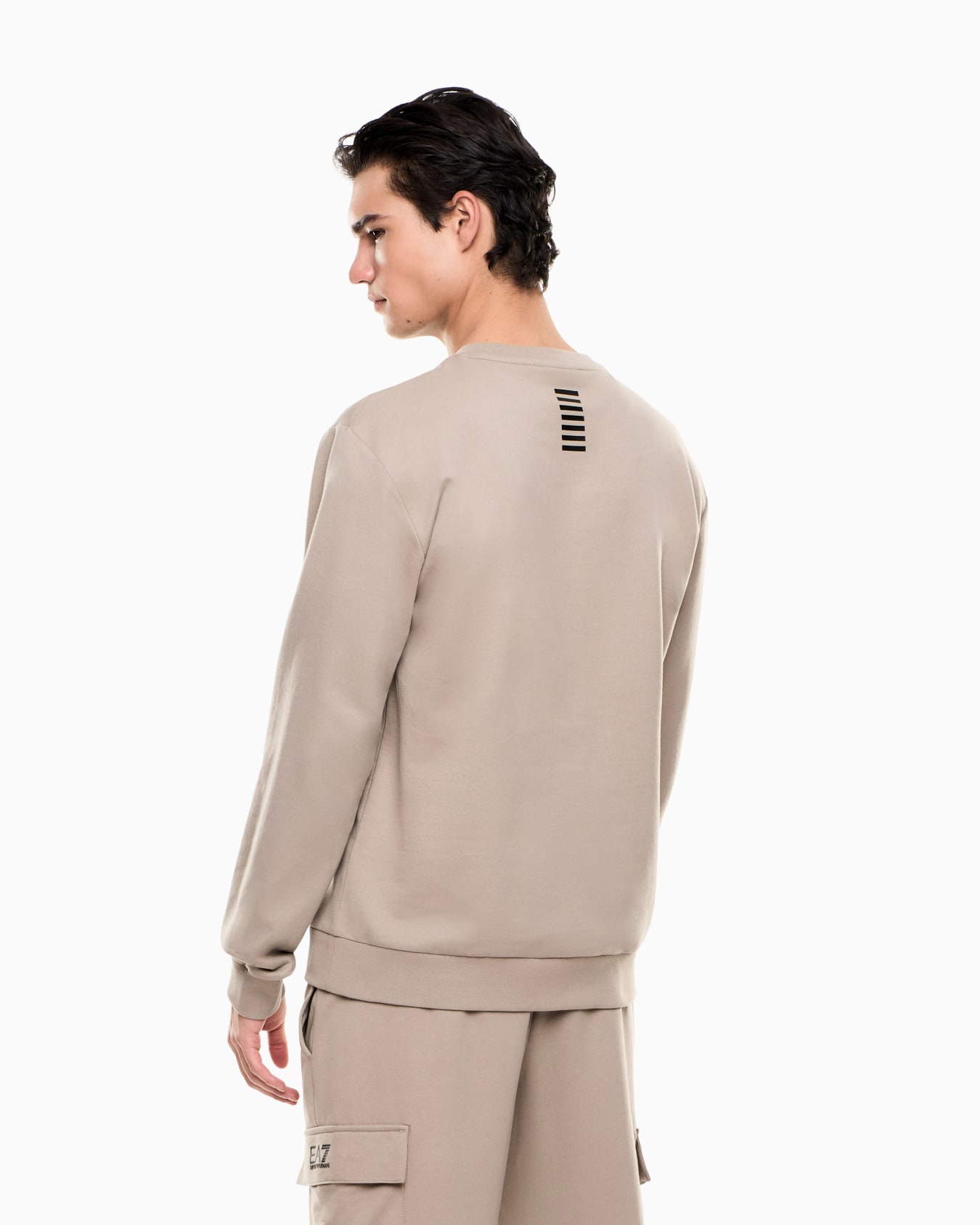 Core Identity cotton crew-neck sweatshirt Slide 2