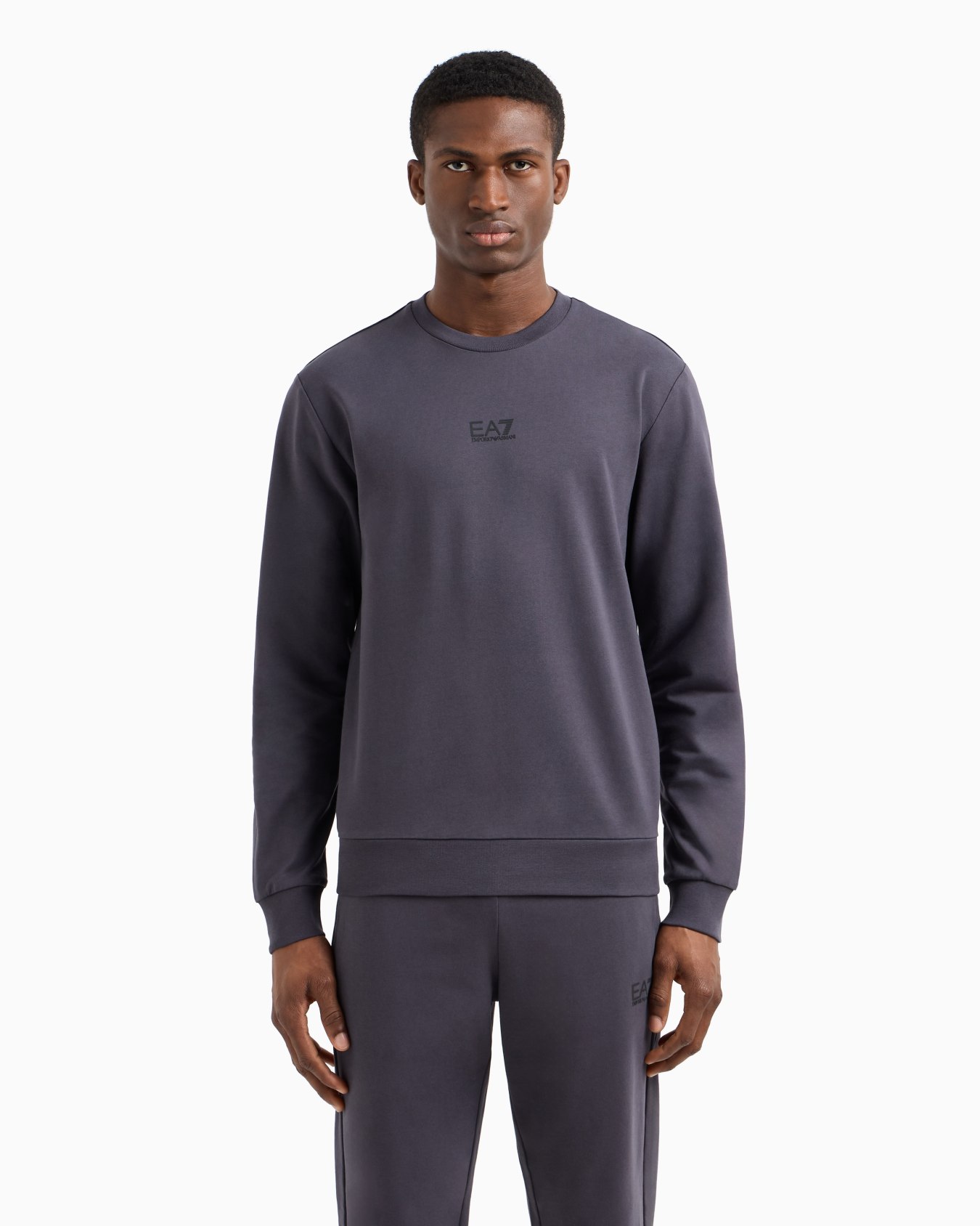 Core Identity cotton crew-neck sweatshirt Slide 3