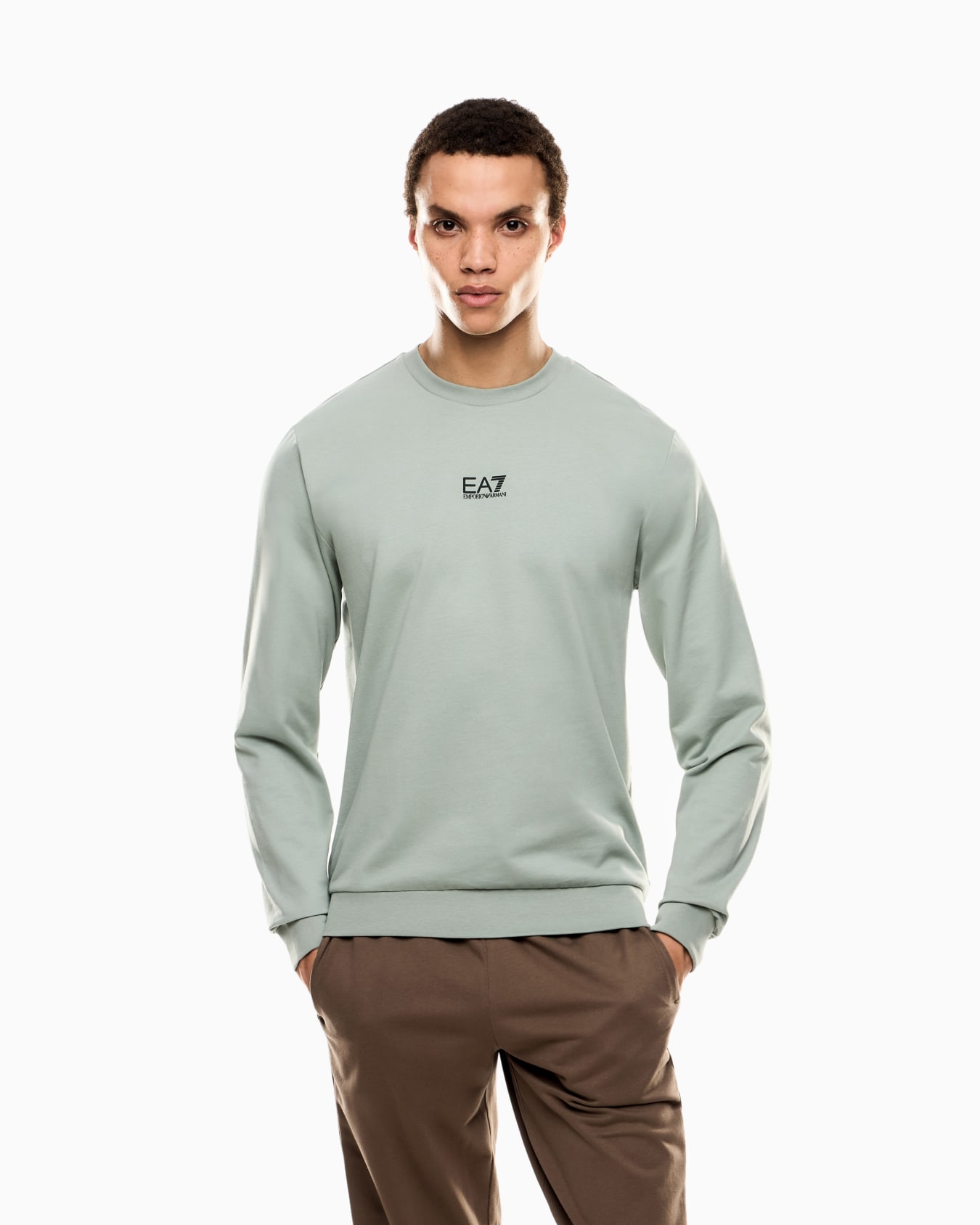 Core Identity cotton crew-neck sweatshirt Slide 3