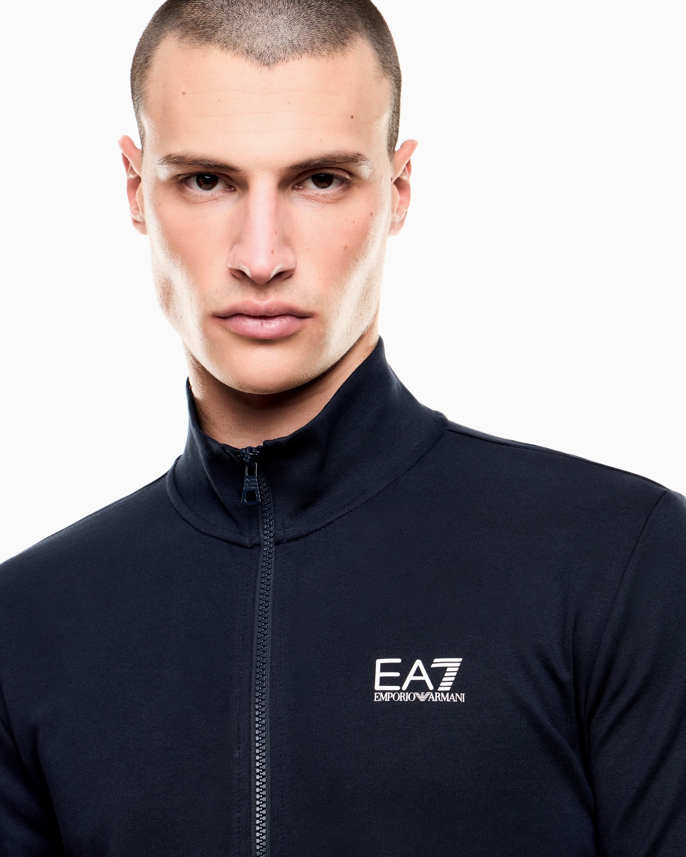 Core Identity cotton zip-up sweatshirt Slide 4