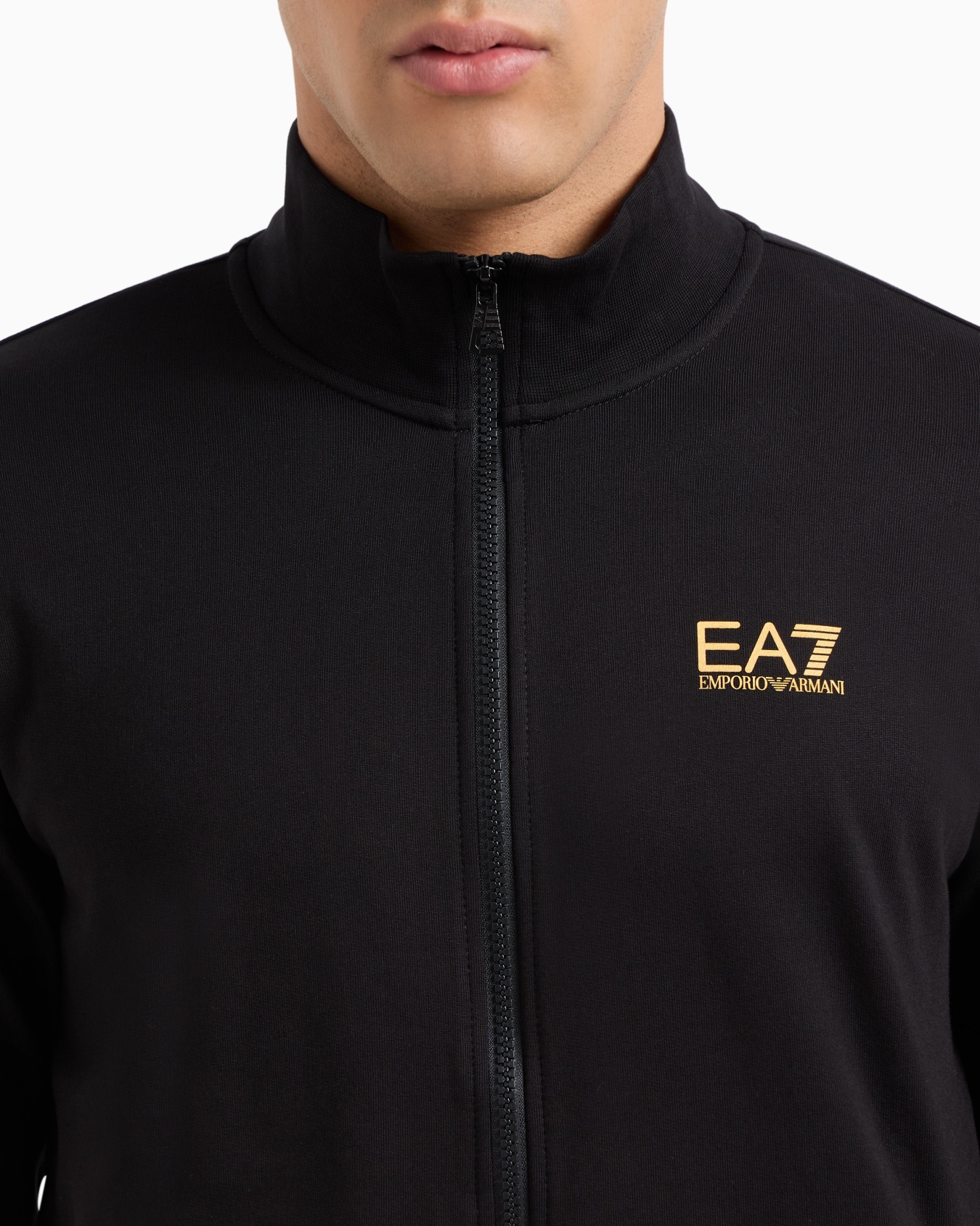 Sweat-shirt façon cardigan en coton Core Identity Diapositive 4