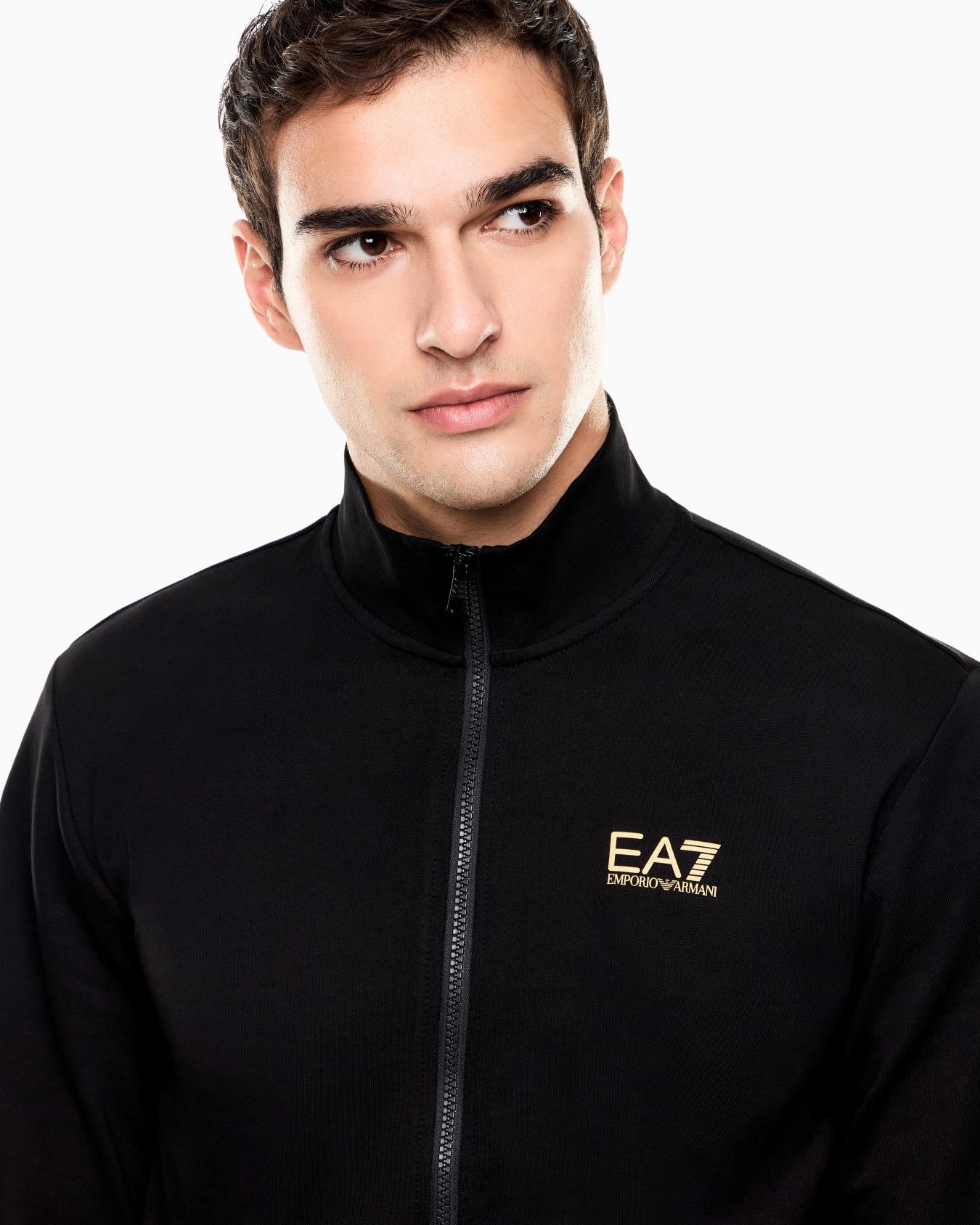 Sudadera tipo cárdigan de algodón Core Identity Diapositiva 4