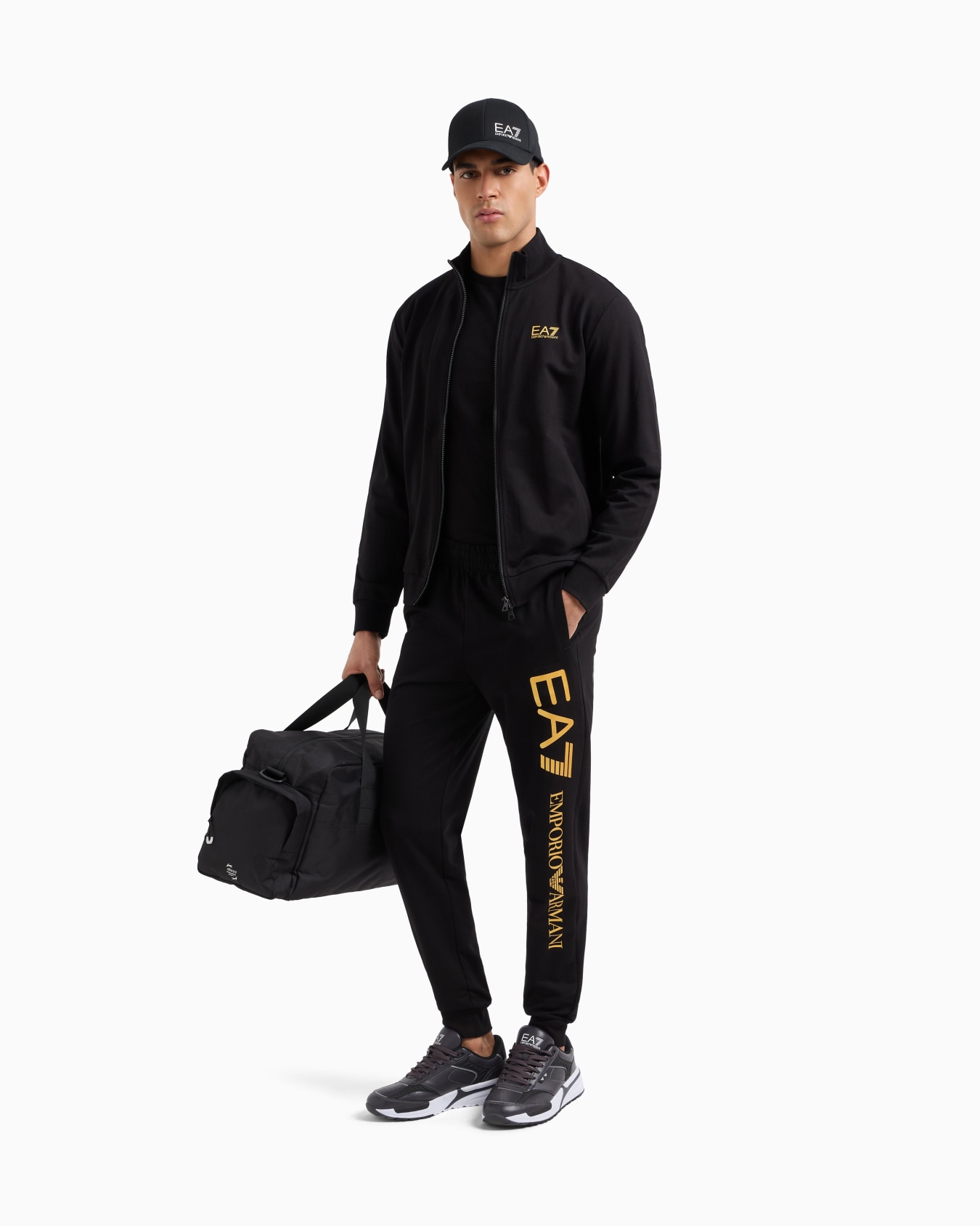 Sweat-shirt façon cardigan en coton Core Identity Diapositive 1