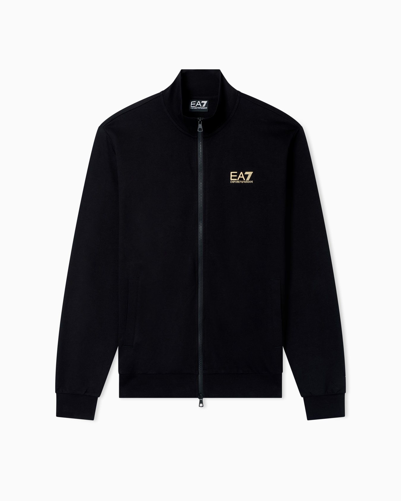 Sudadera tipo cárdigan de algodón Core Identity Diapositiva 0