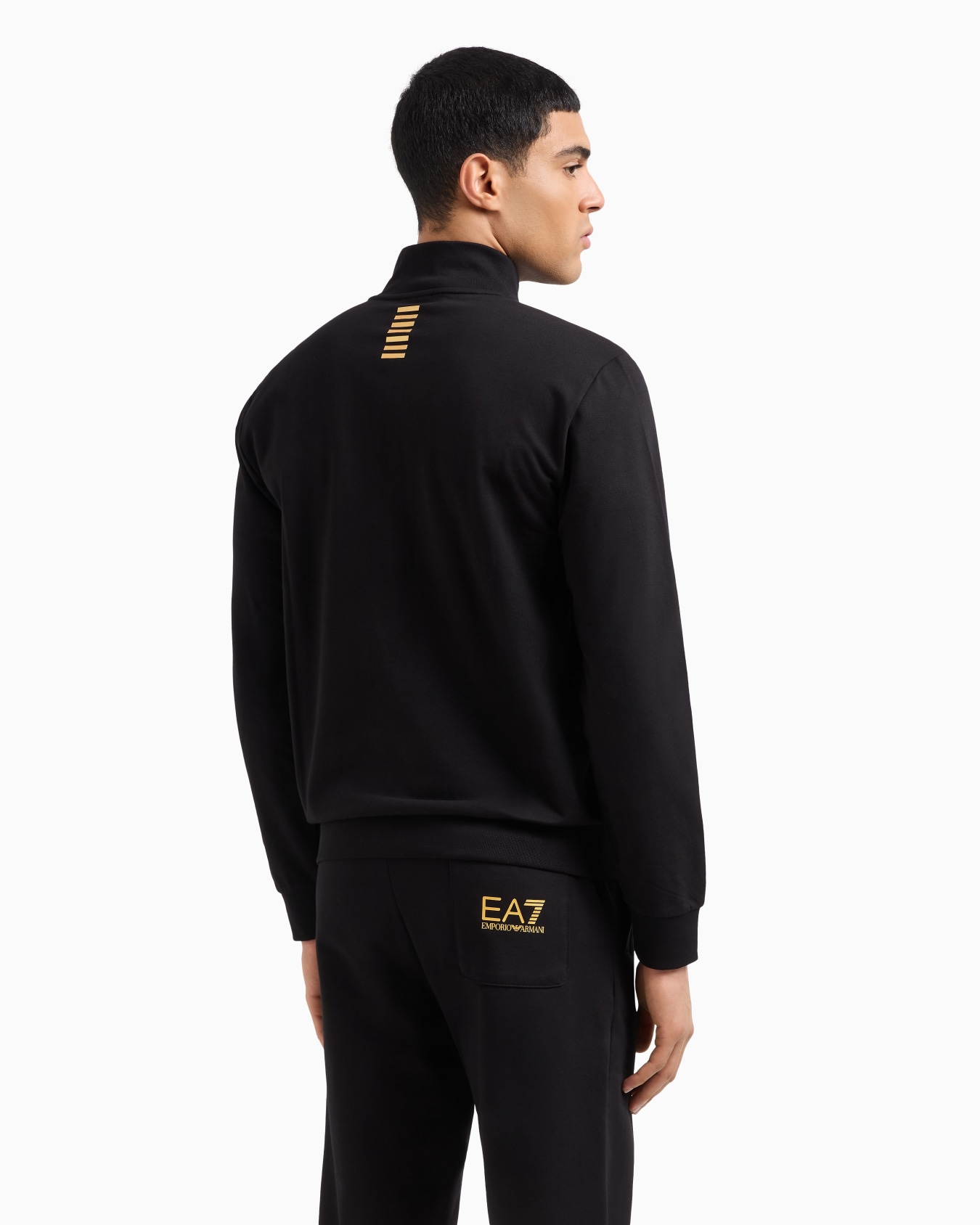 Sweat-shirt façon cardigan en coton Core Identity Diapositive 2