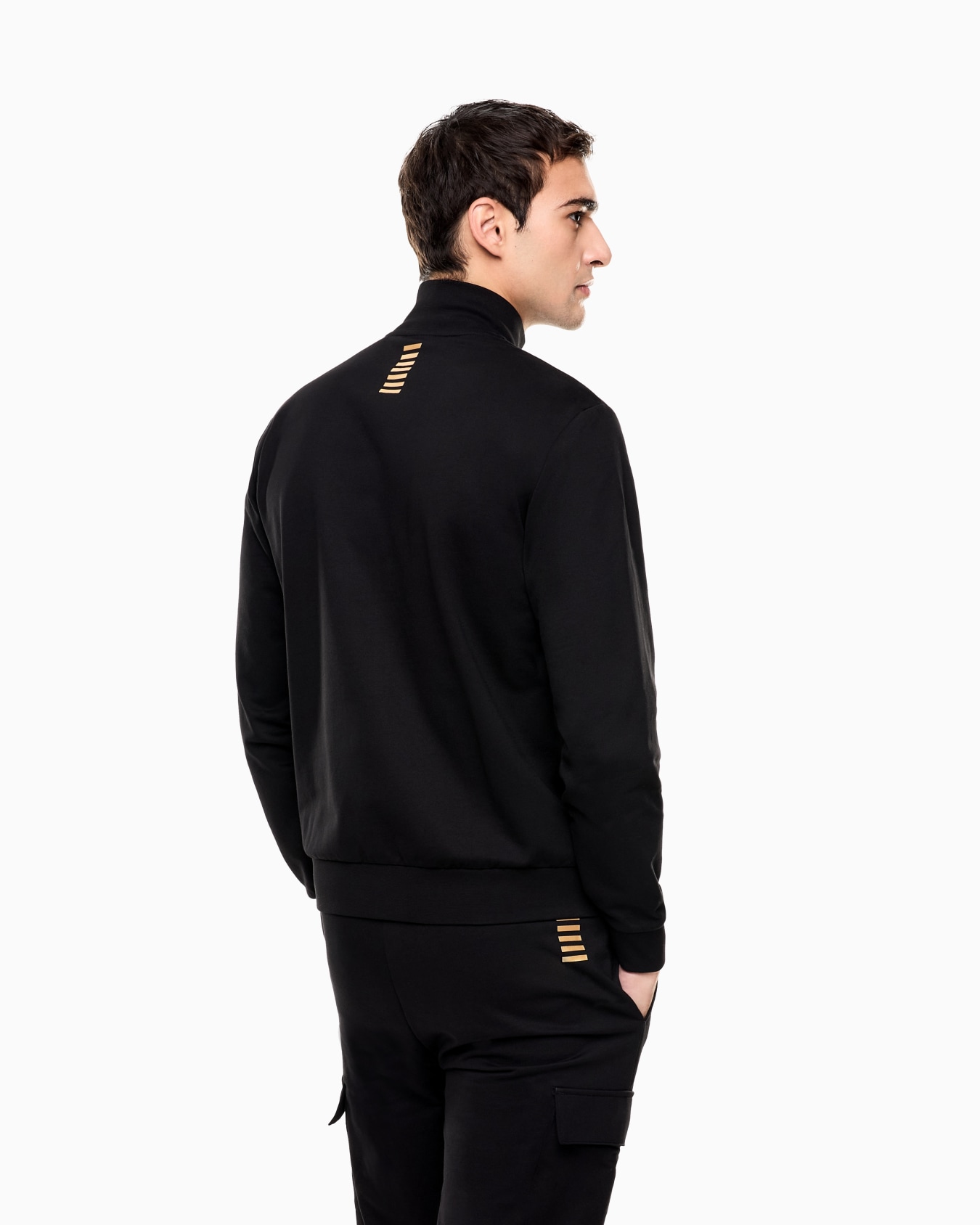 Sudadera tipo cárdigan de algodón Core Identity Diapositiva 2