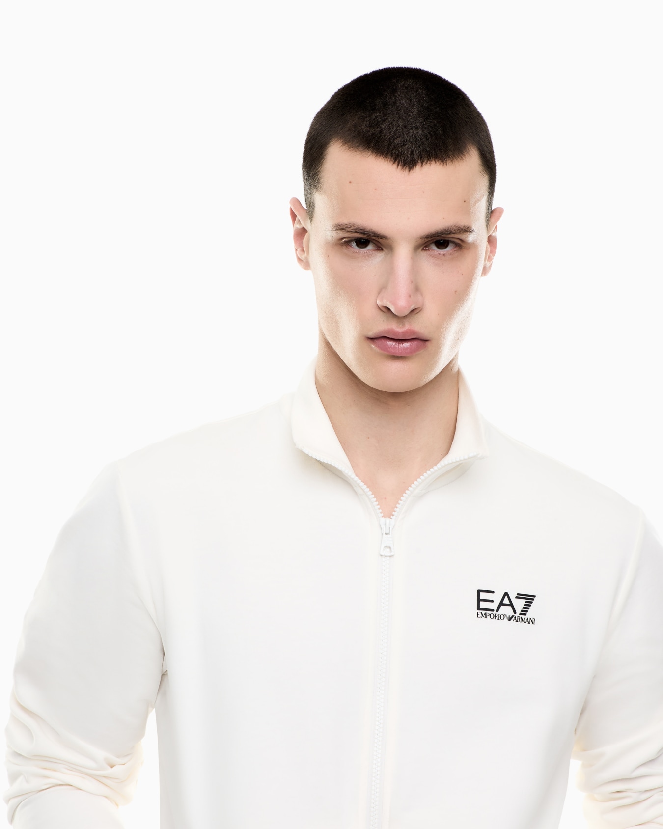 Core Identity cotton zip-up sweatshirt Slide 4