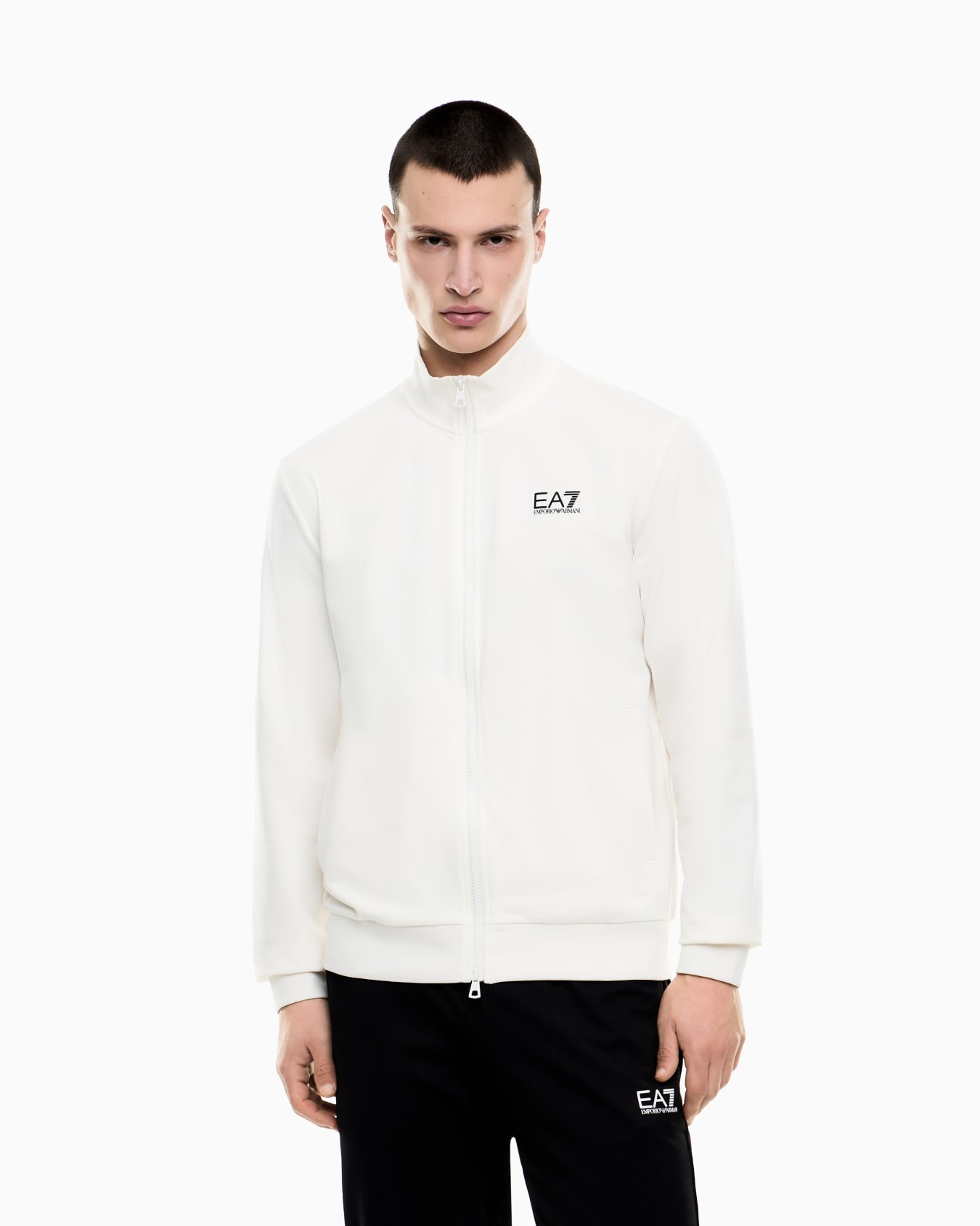 Core Identity cotton zip-up sweatshirt Slide 3
