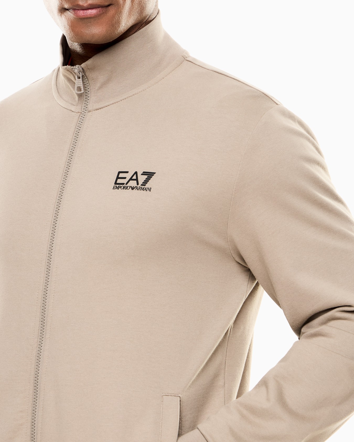 Core Identity cotton zip-up sweatshirt Slide 4