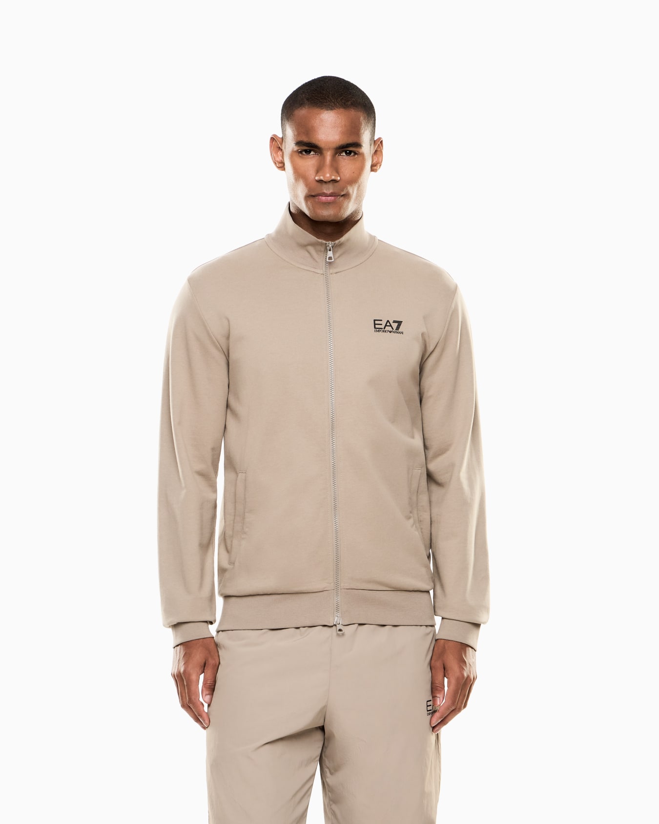 Core Identity cotton zip-up sweatshirt Slide 3