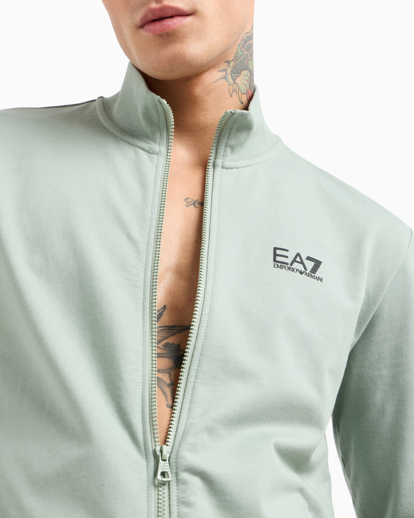 Core Identity cotton zip-up sweatshirt Slide 4