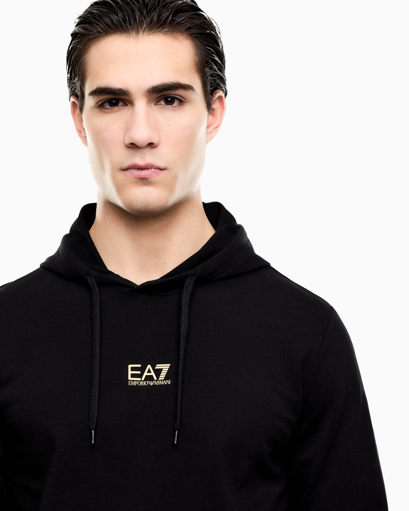 Sudadera con capucha de algodón Core Identity Diapositiva 5