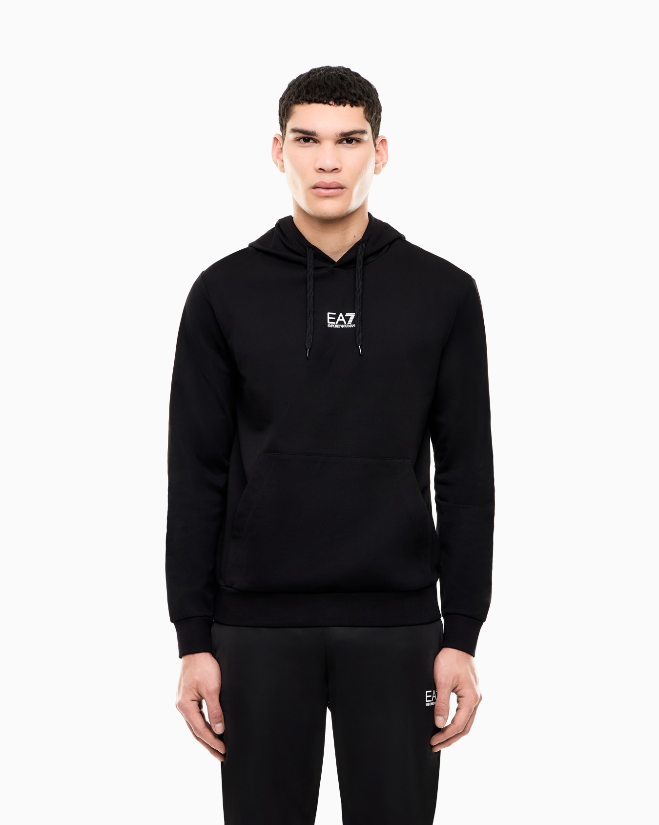 Core Identity cotton hooded sweatshirt Slide 3