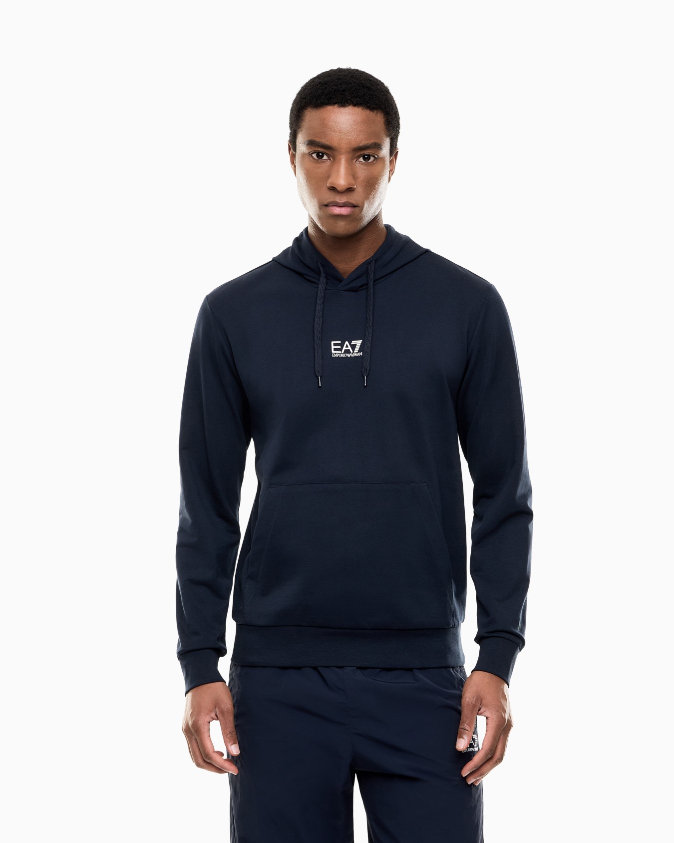 Core Identity cotton hooded sweatshirt Slide 3