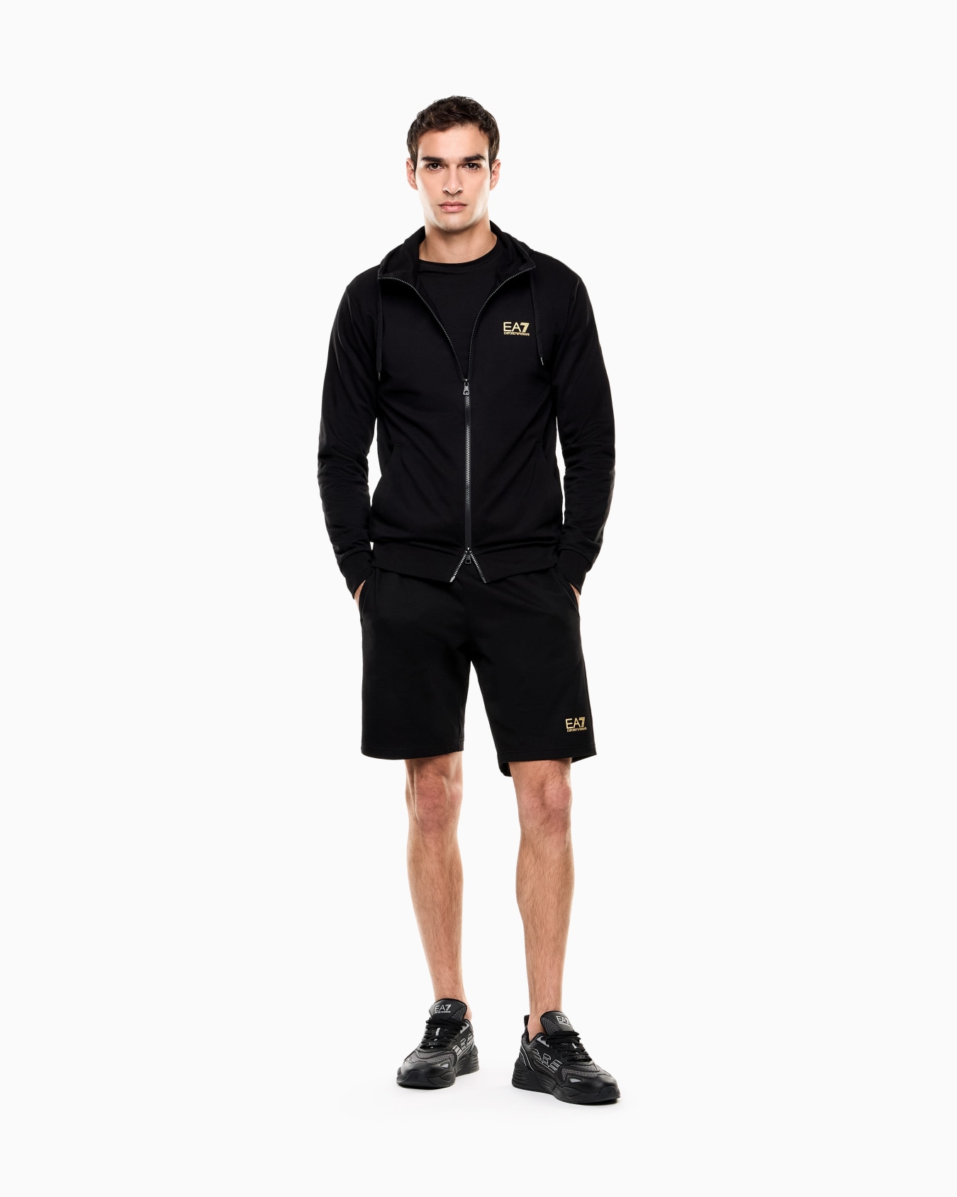 Core Identity cotton crew-neck sweatshirt Slide 1