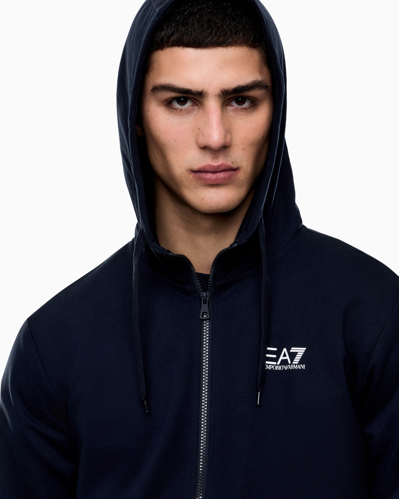 Sudadera de cuello redondo de algodón Core Identity Diapositiva 5