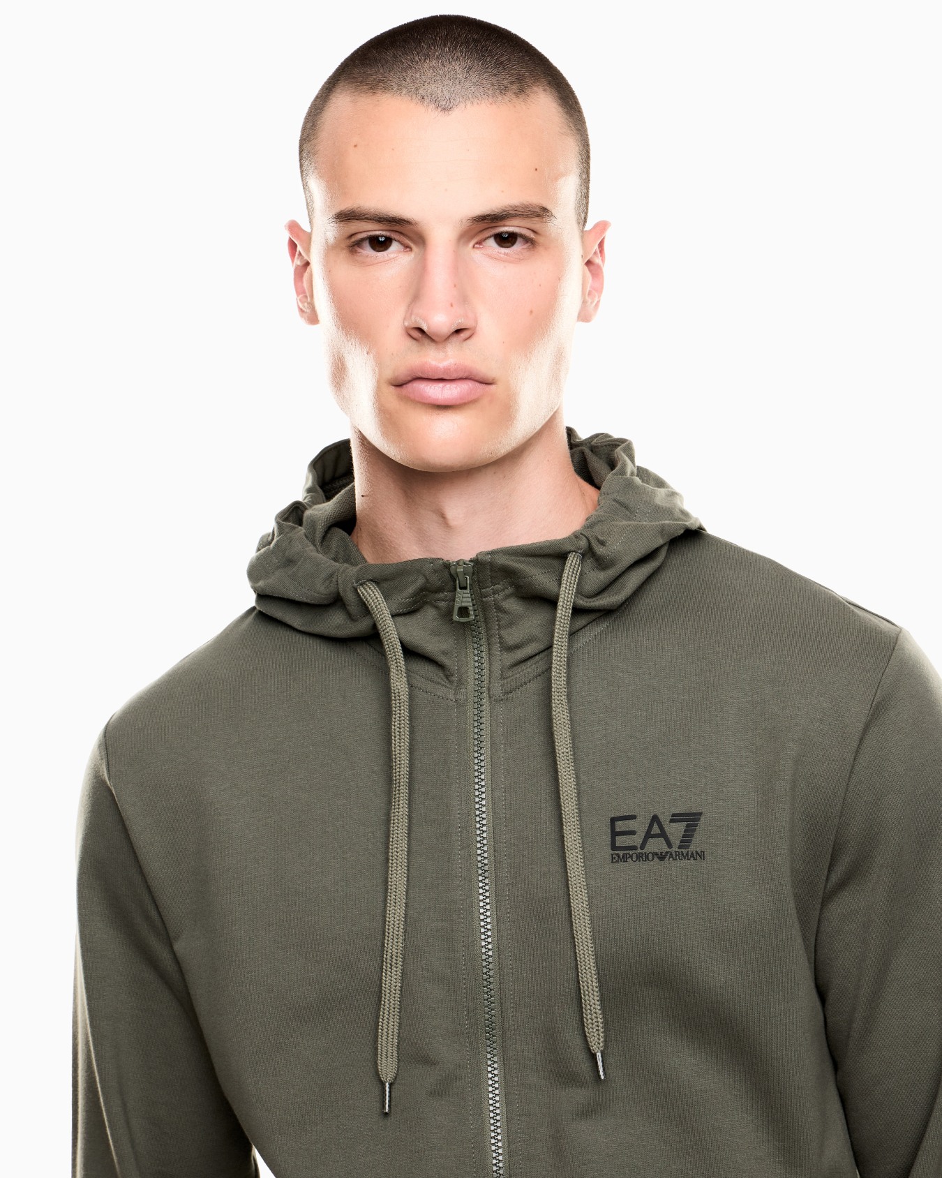 Core Identity cotton hooded sweatshirt