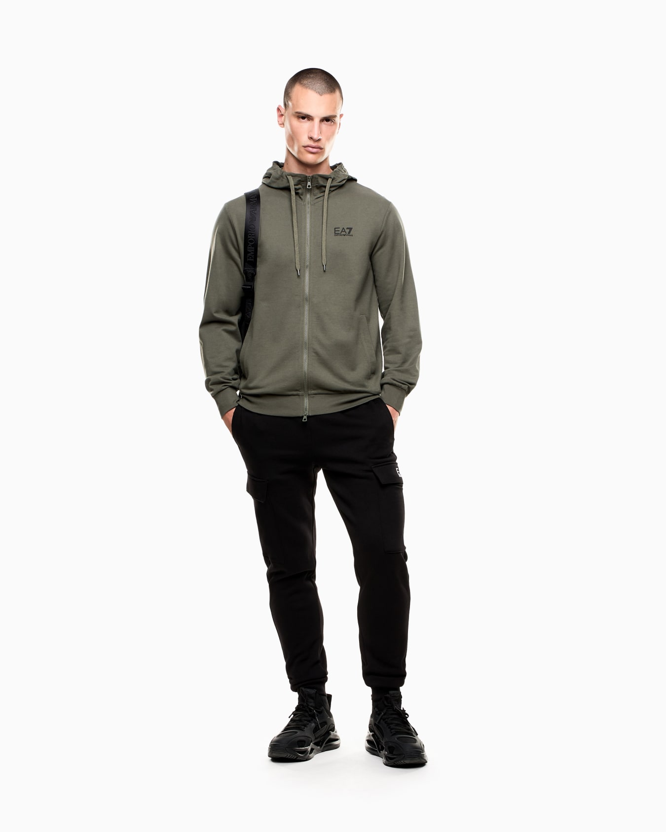 Core Identity cotton hooded sweatshirt