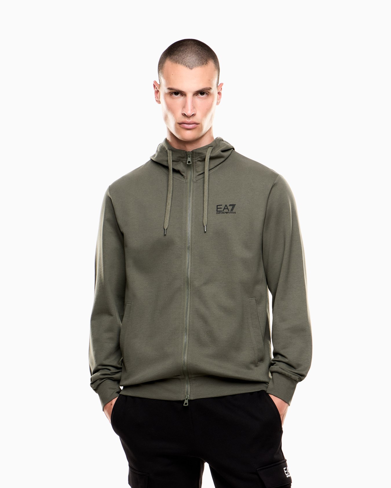 Core Identity cotton hooded sweatshirt