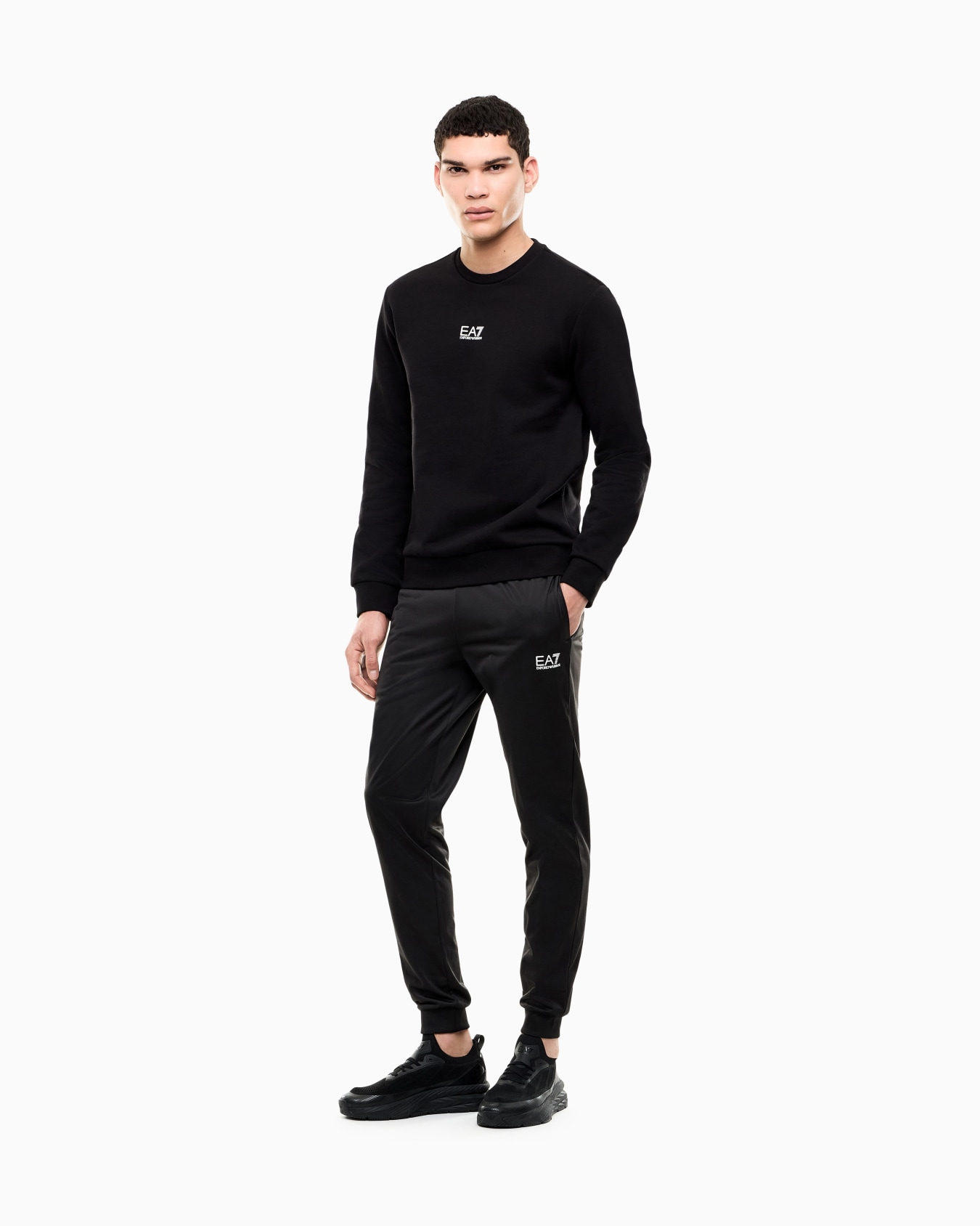 Core Identity cotton-blend crew-neck sweatshirt Slide 1