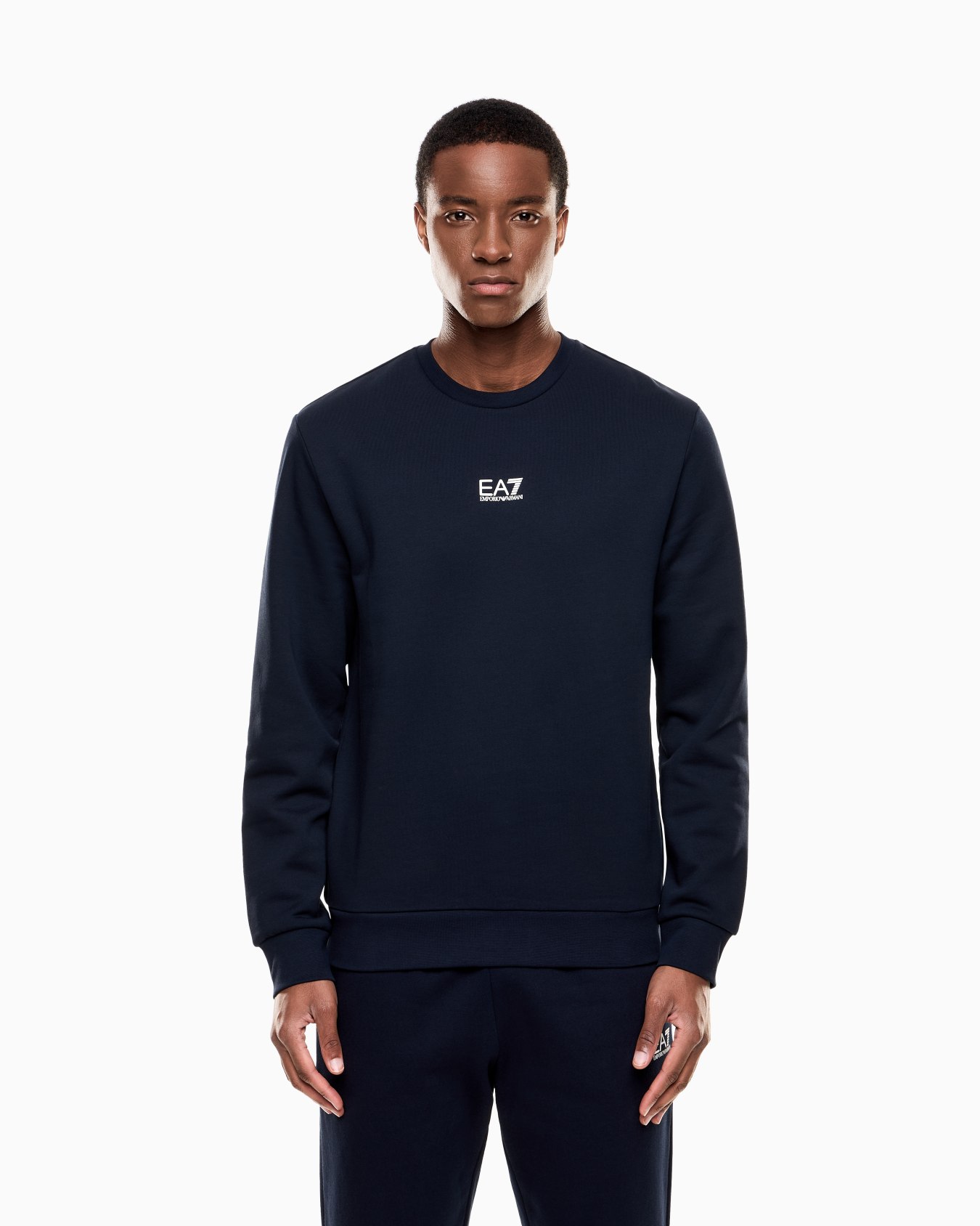 Sudadera de cuello redondo de mezcla de algodón Core Identity Diapositiva 3
