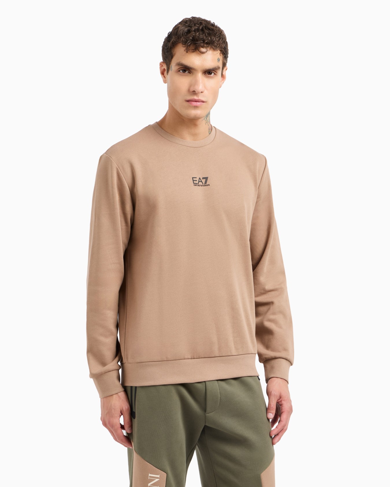 Sweat-shirt ras-du-cou en coton mélangé Core Identity Diapositive 1