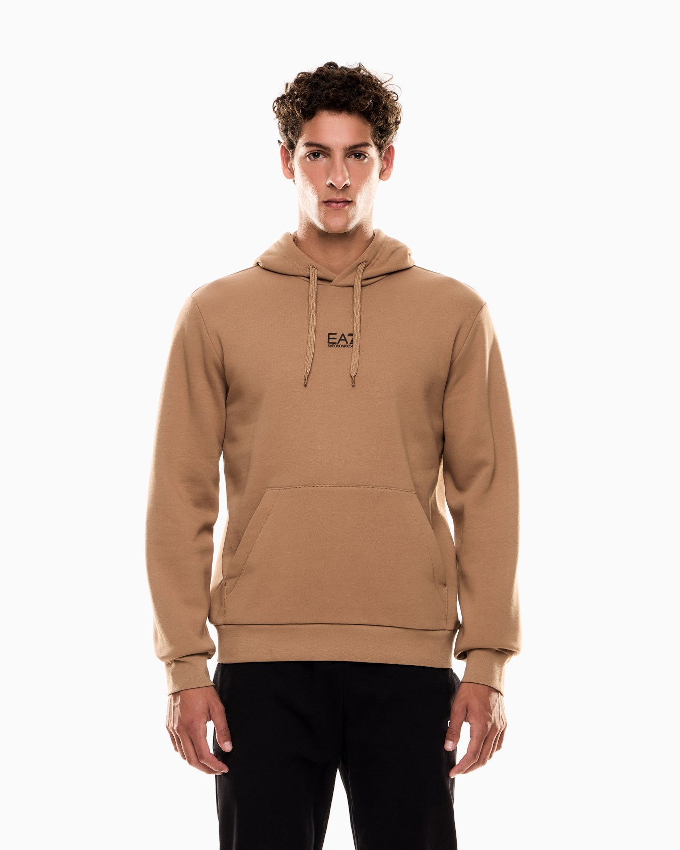 Sweat-shirt à capuche Core Identity en coton mélangé Diapositive 3