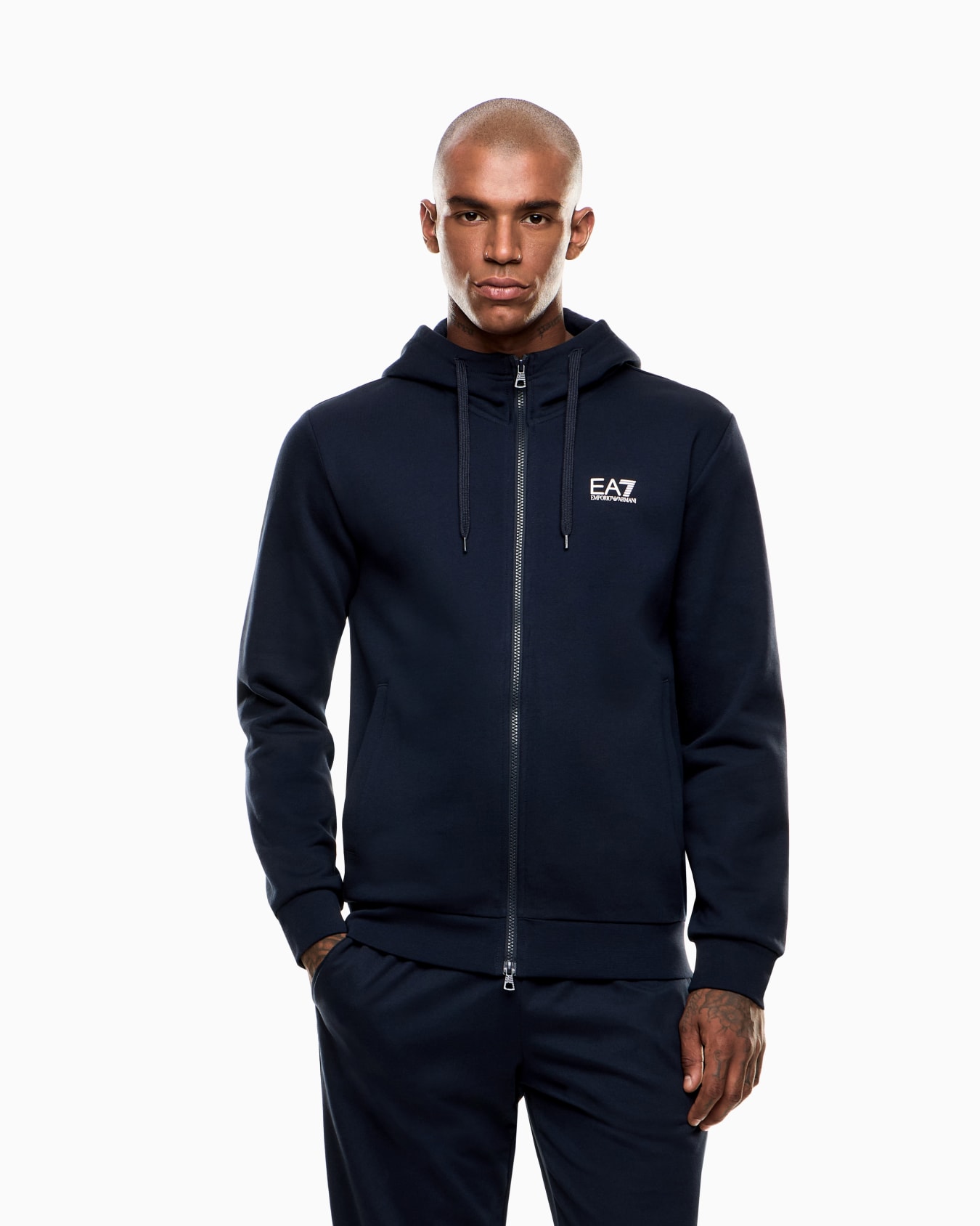 Core Identity cotton-blend hooded sweatshirt Slide 4