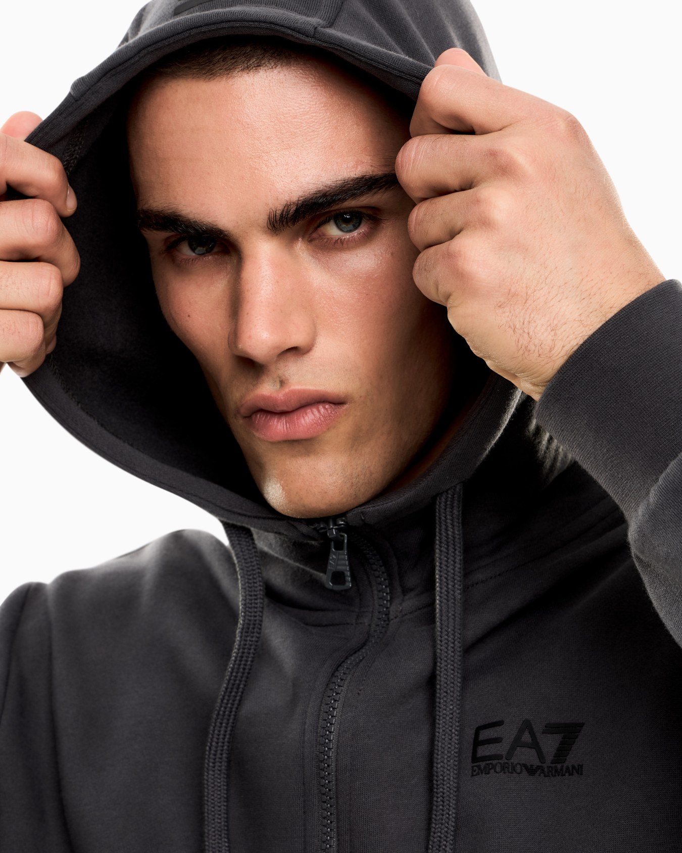 Core Identity cotton-blend hooded sweatshirt Slide 4