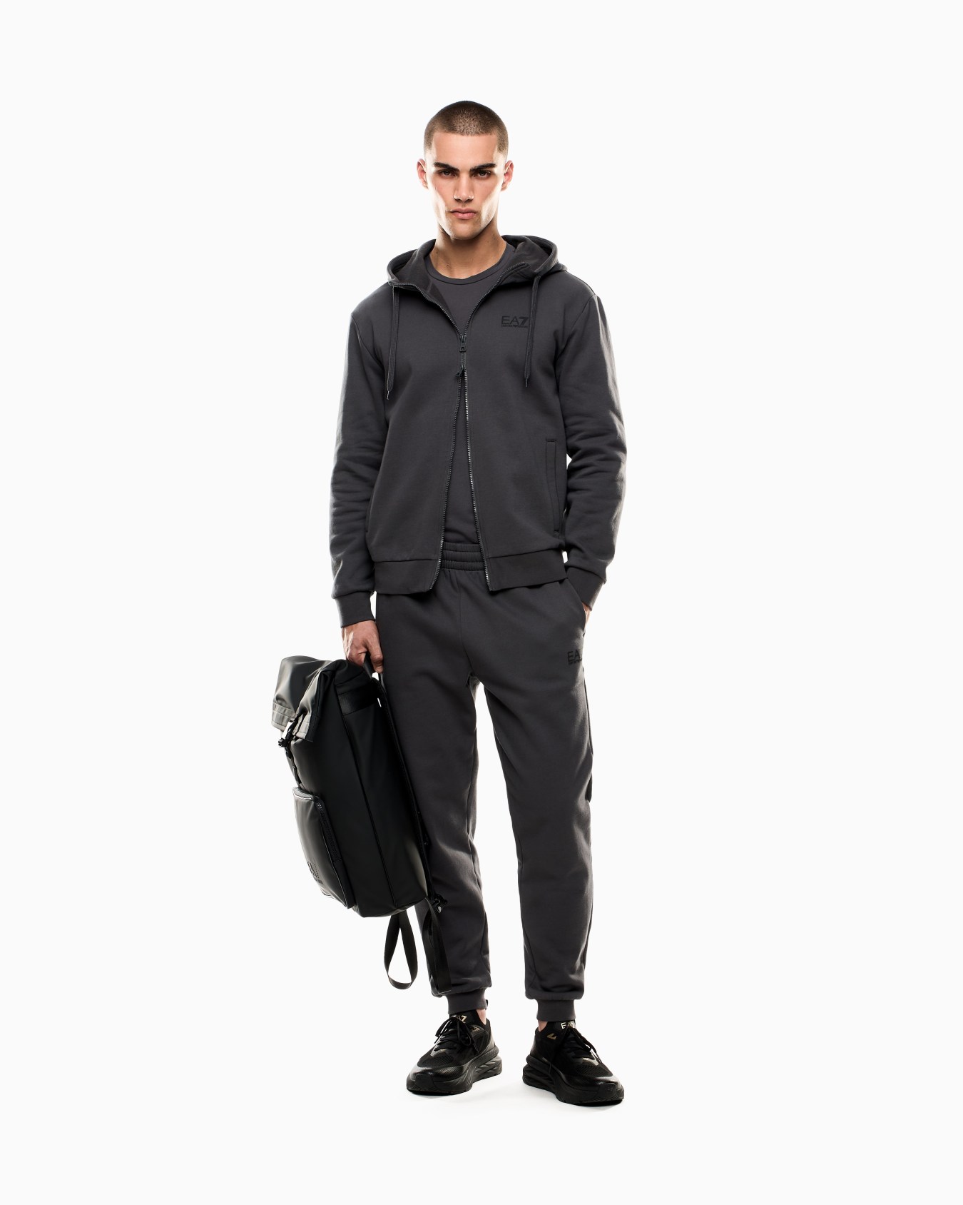 Core Identity cotton-blend hooded sweatshirt Slide 1