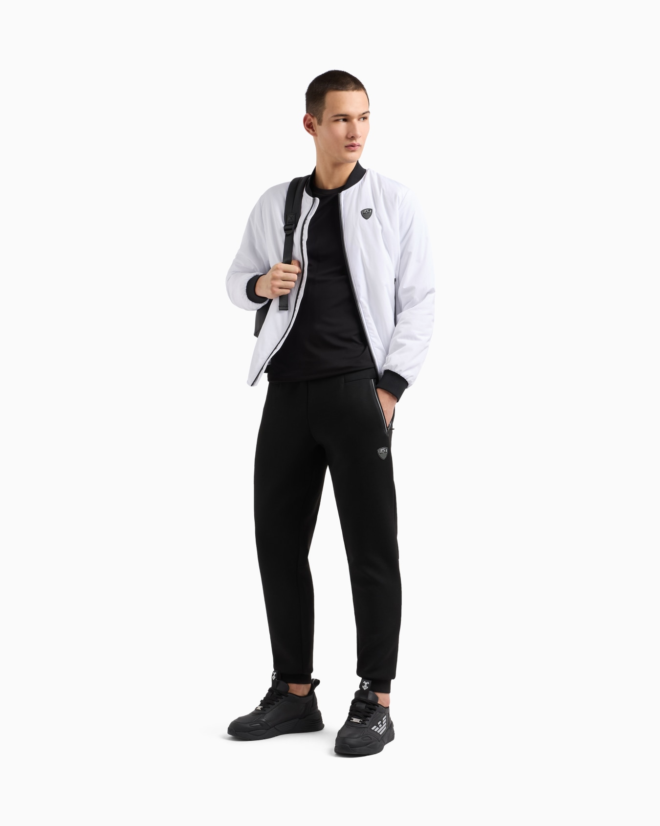 Pantalones de chándal de mezcla de viscosa elástica Premium Shield Diapositiva 1